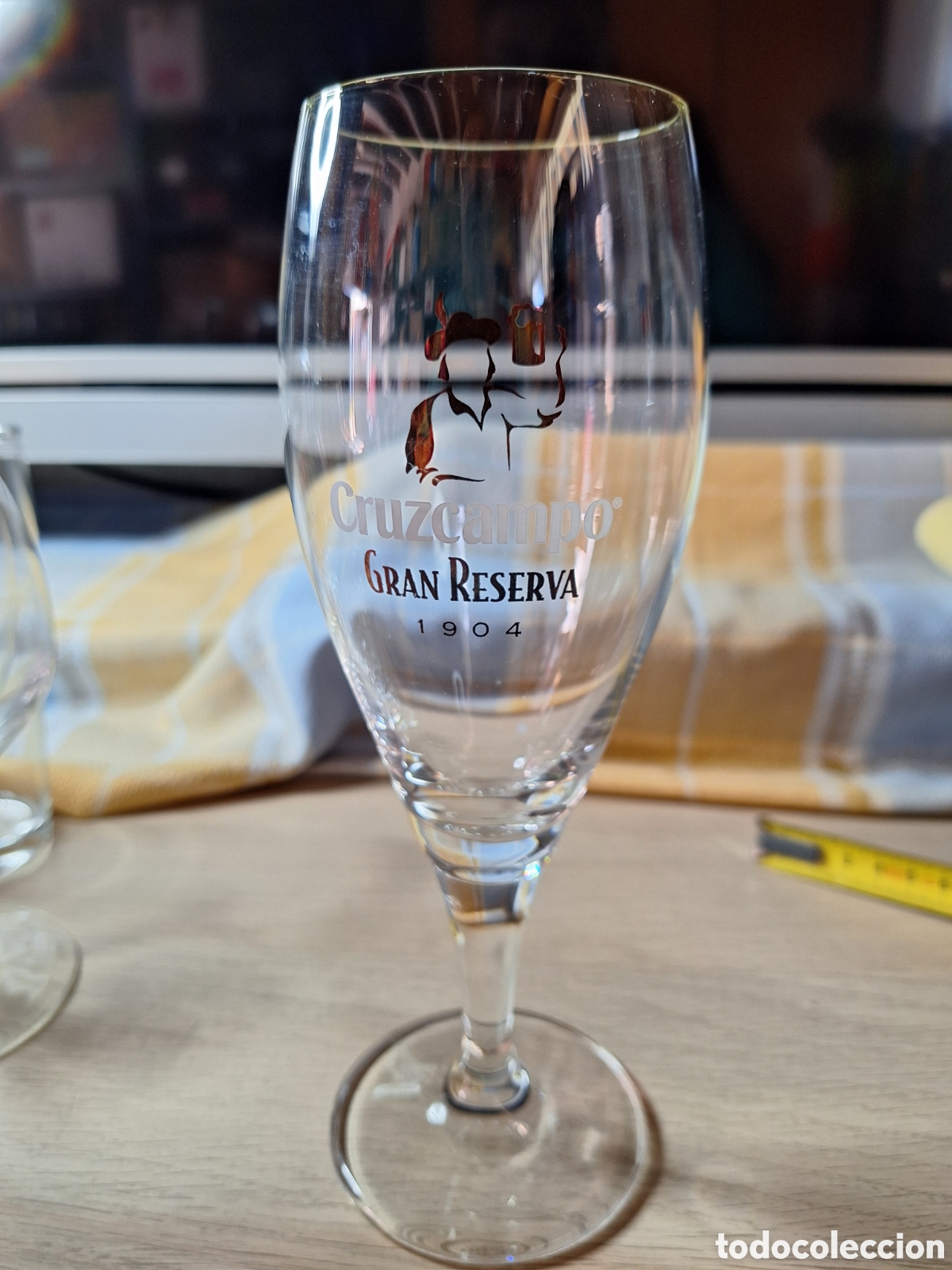 Coleccionismo: Copa cerveza cruzcampo. - Foto 1