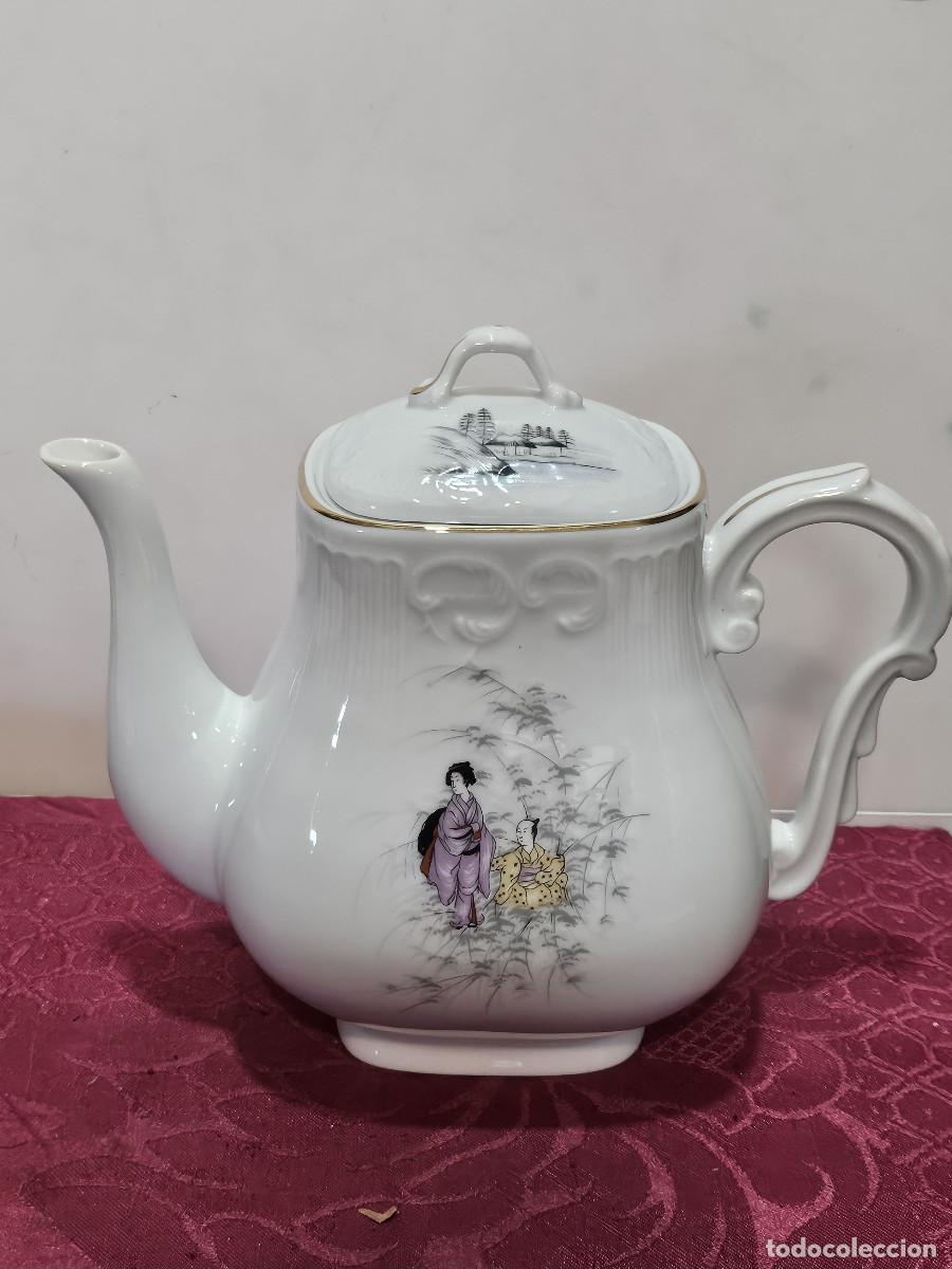 Coleccionismo: tetera de porcelana vistaalegre - Foto 1