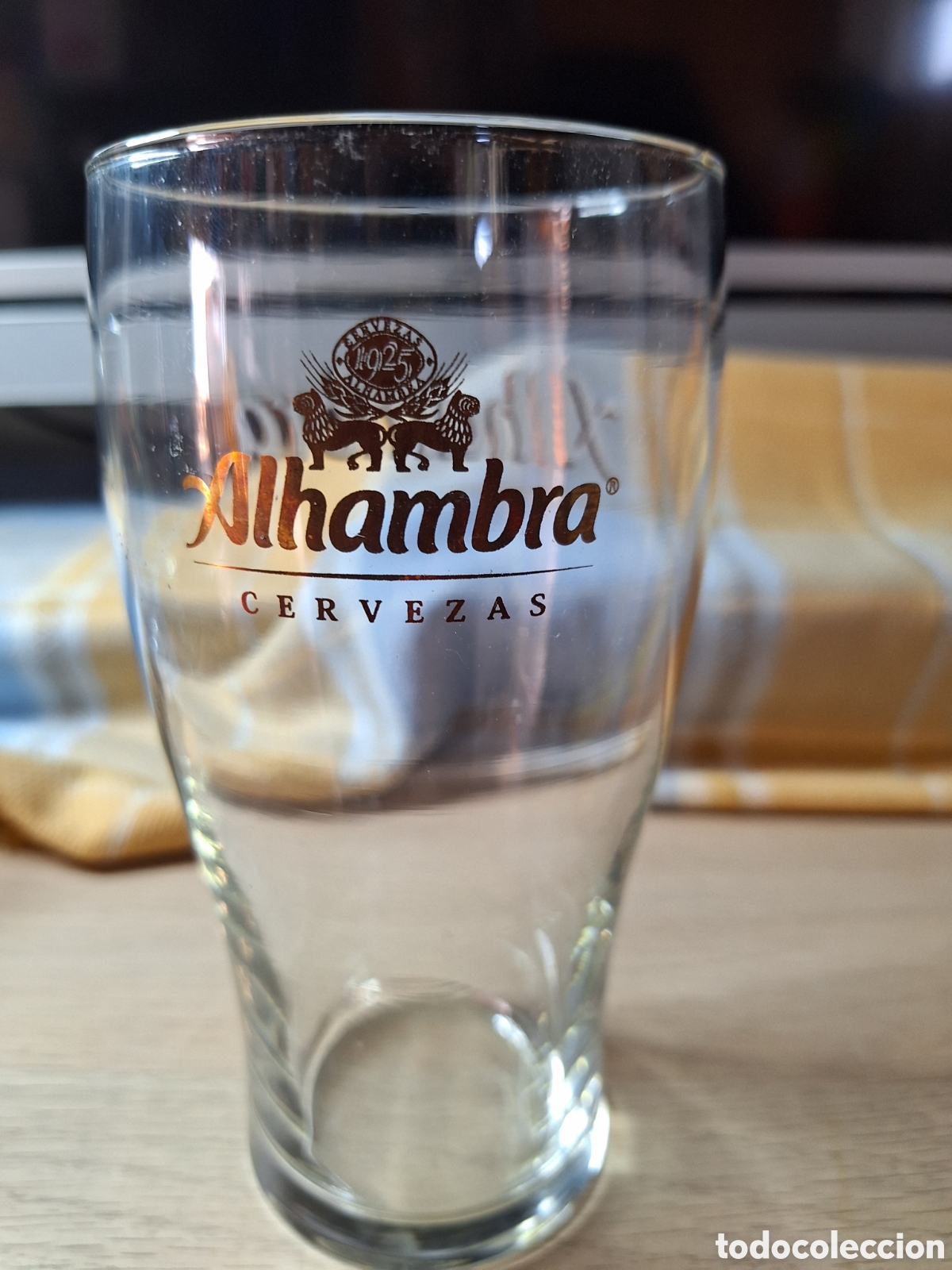 Coleccionismo: Vaso cerveza alhambra. - Foto 2