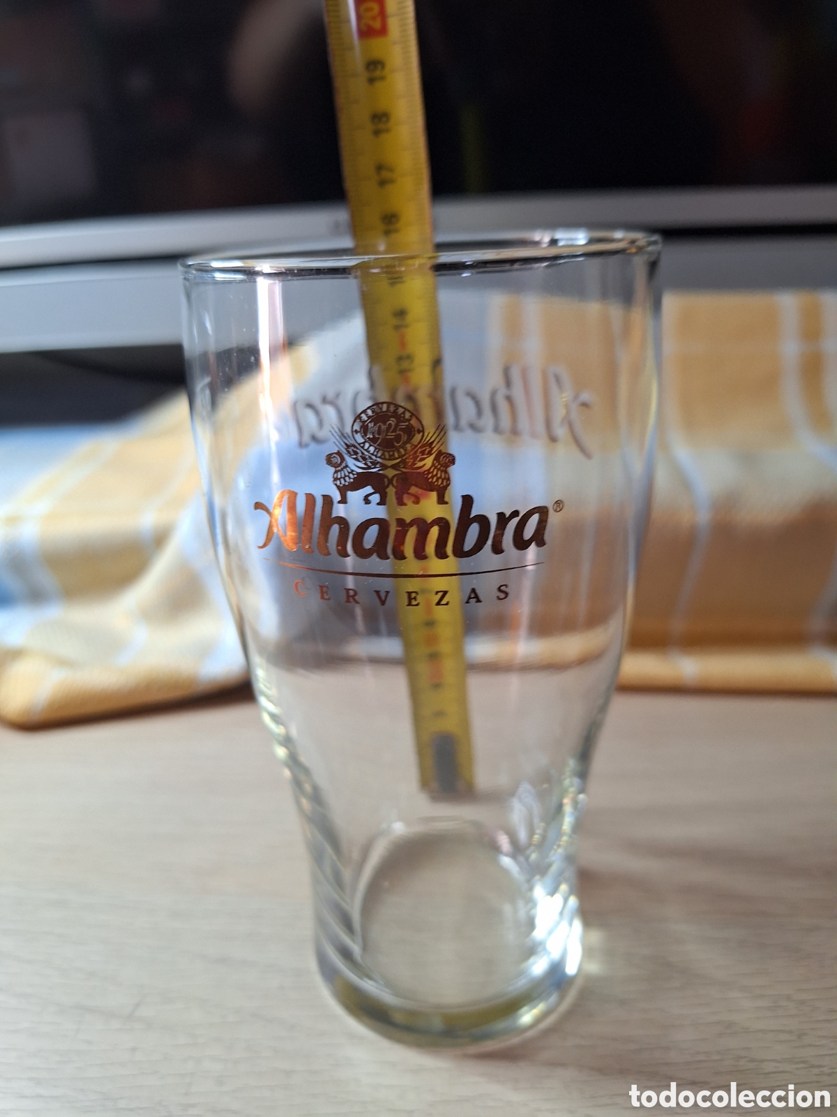 Coleccionismo: Vaso cerveza alhambra. - Foto 3