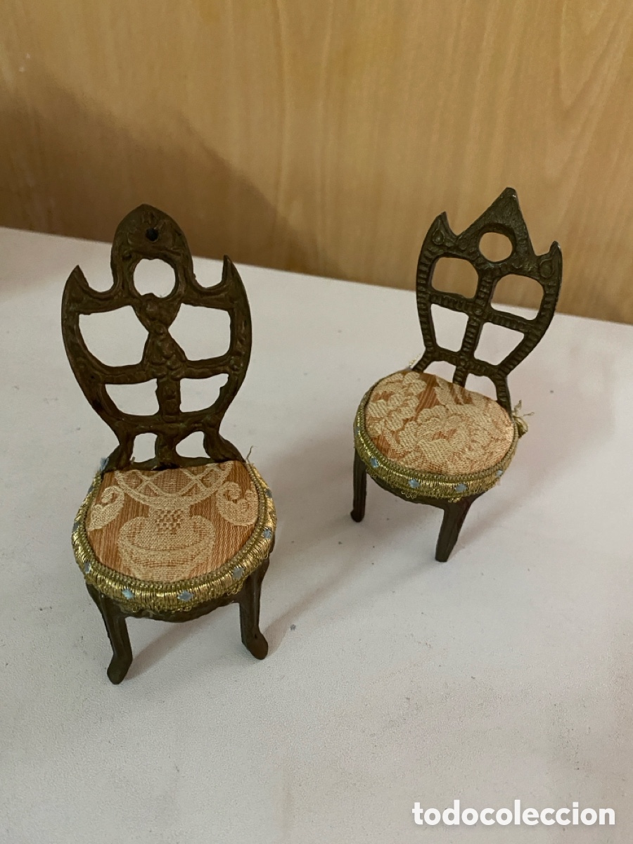 Coleccionismo: Lote de dos sillas de metal - Foto 3