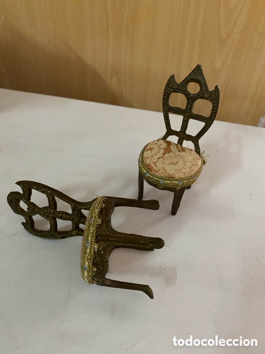 Coleccionismo: Lote de dos sillas de metal - Foto 4