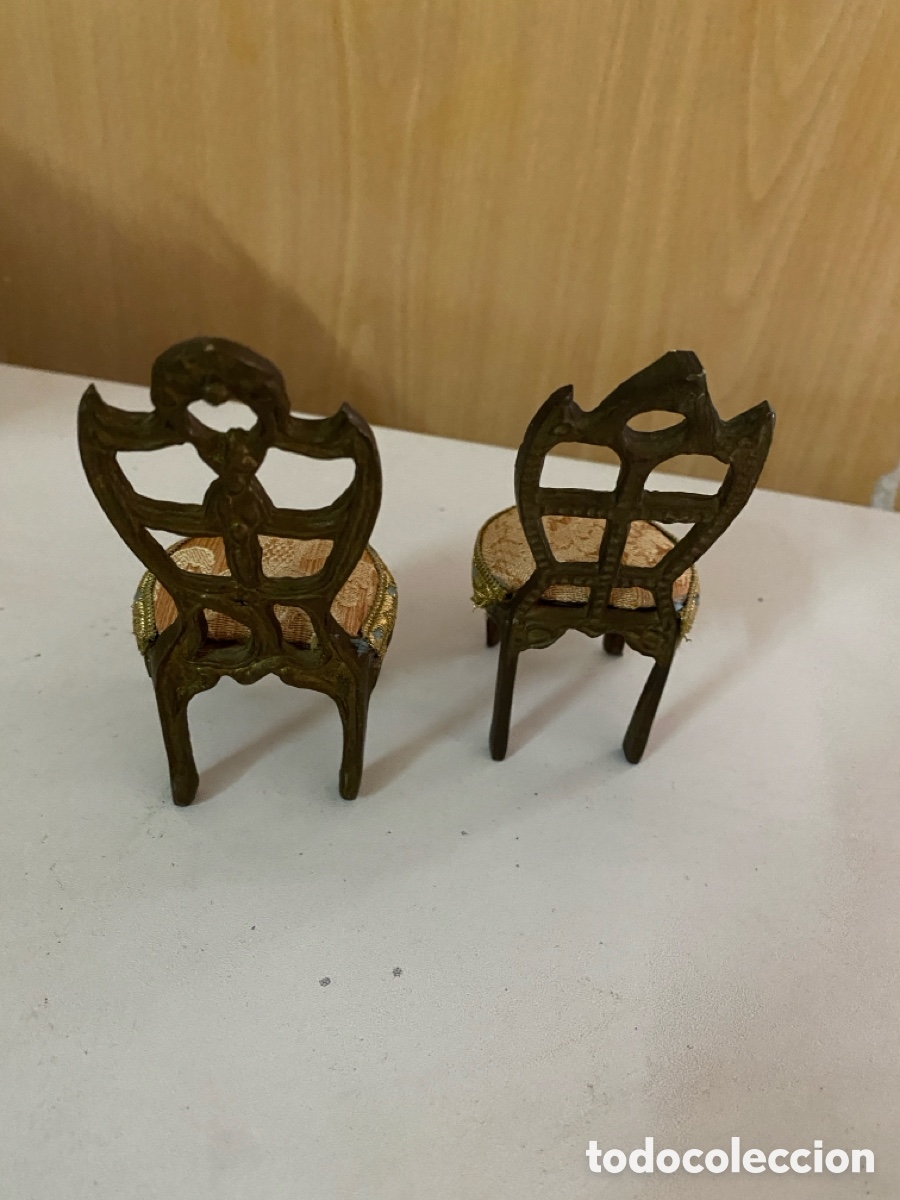 Coleccionismo: Lote de dos sillas de metal - Foto 5