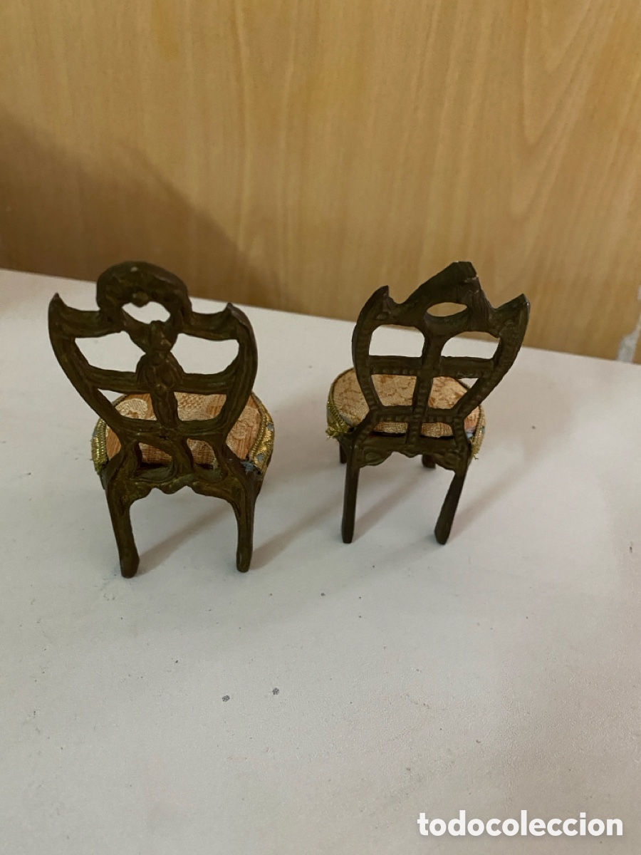 Coleccionismo: Lote de dos sillas de metal - Foto 6