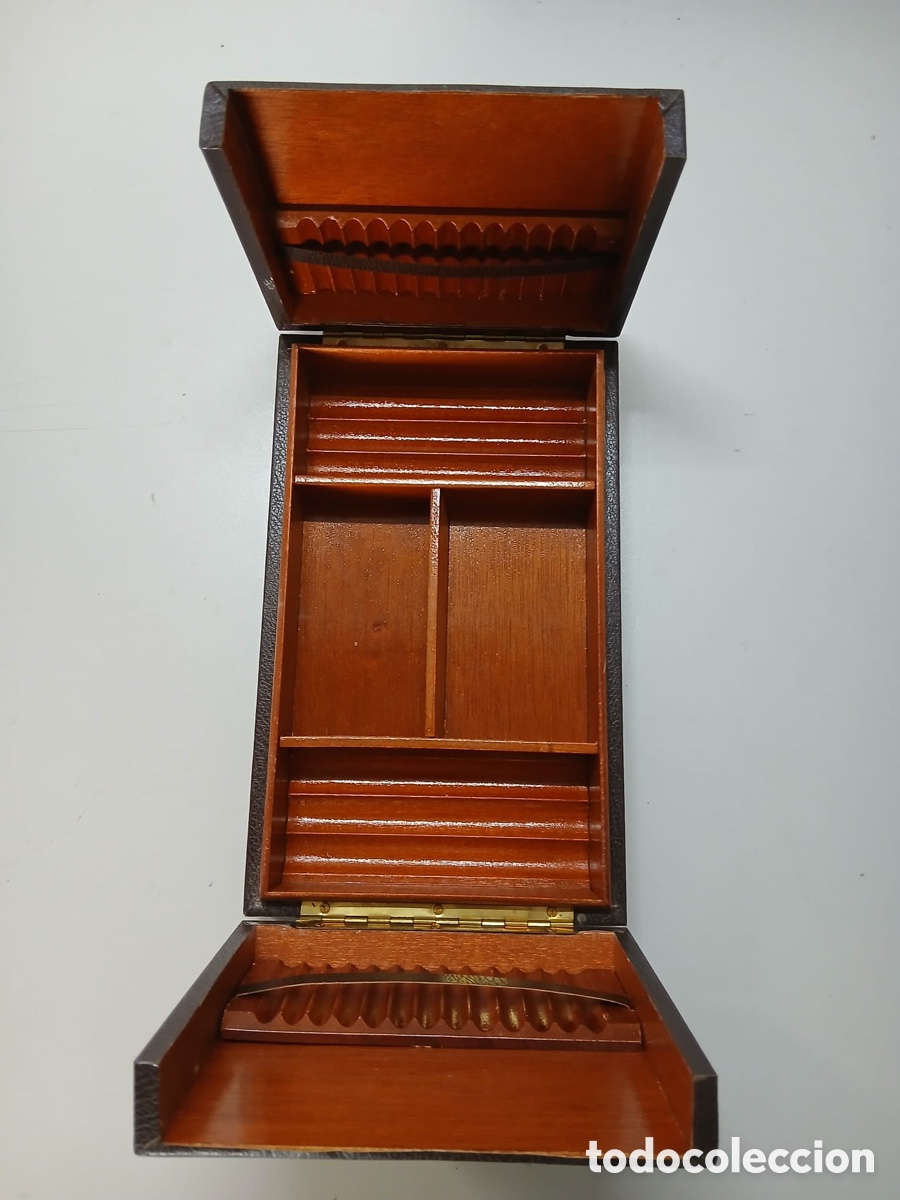 Coleccionismo: Humidor de puros de madera - Foto 3
