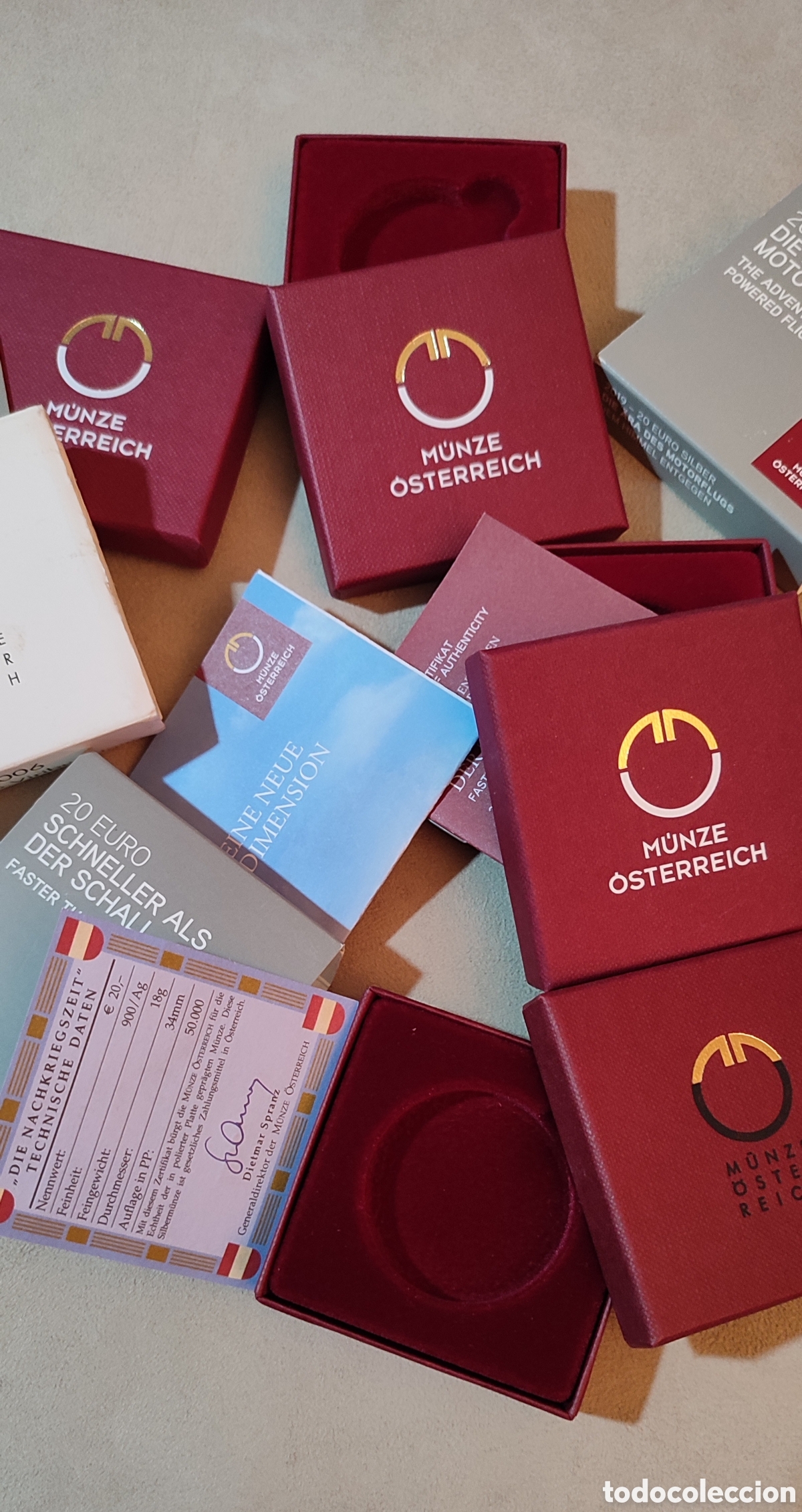 Coleccionismo: Lote 5 cajas austria - Foto 1
