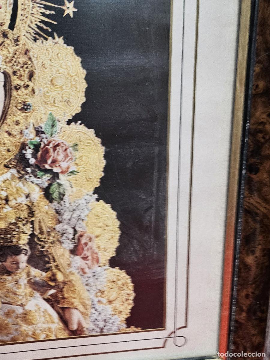 Coleccionismo: cuadro religioso con la virgen del rocio - Foto 4