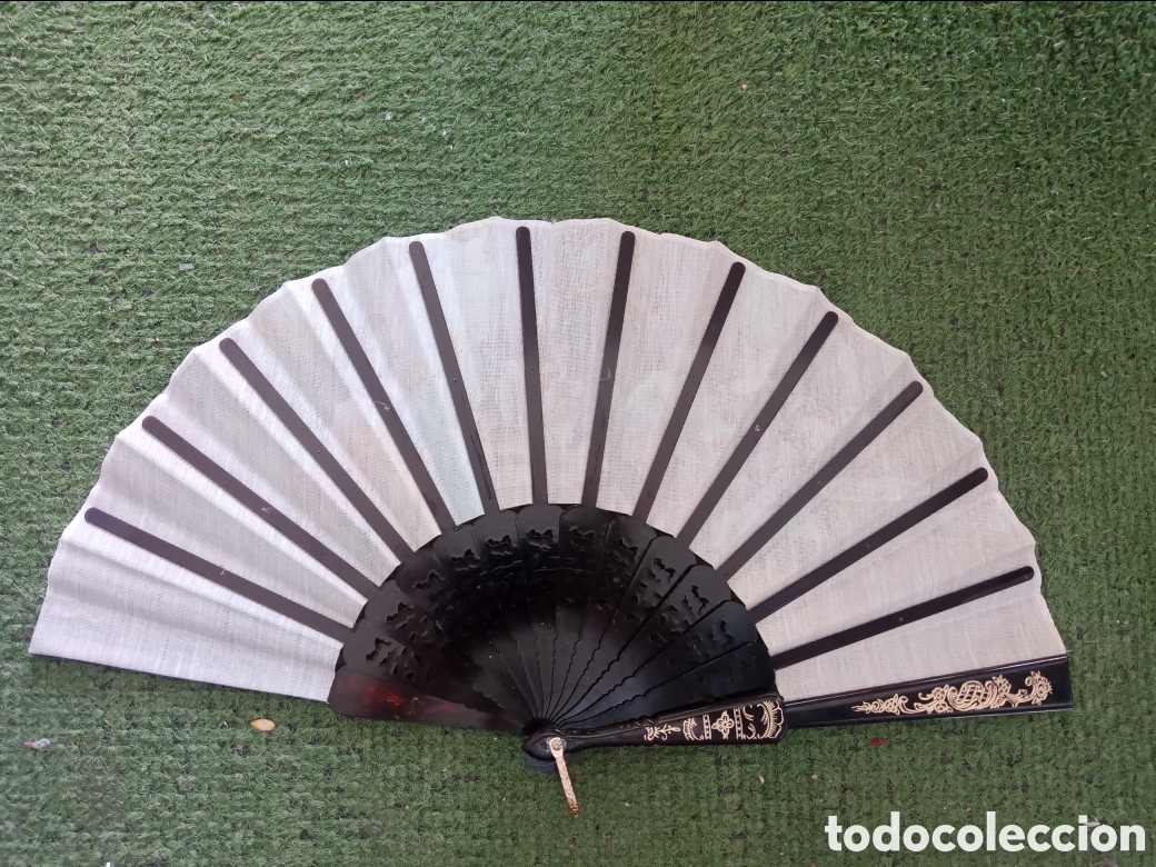 Coleccionismo: Abanico antiguo de tela - Foto 2