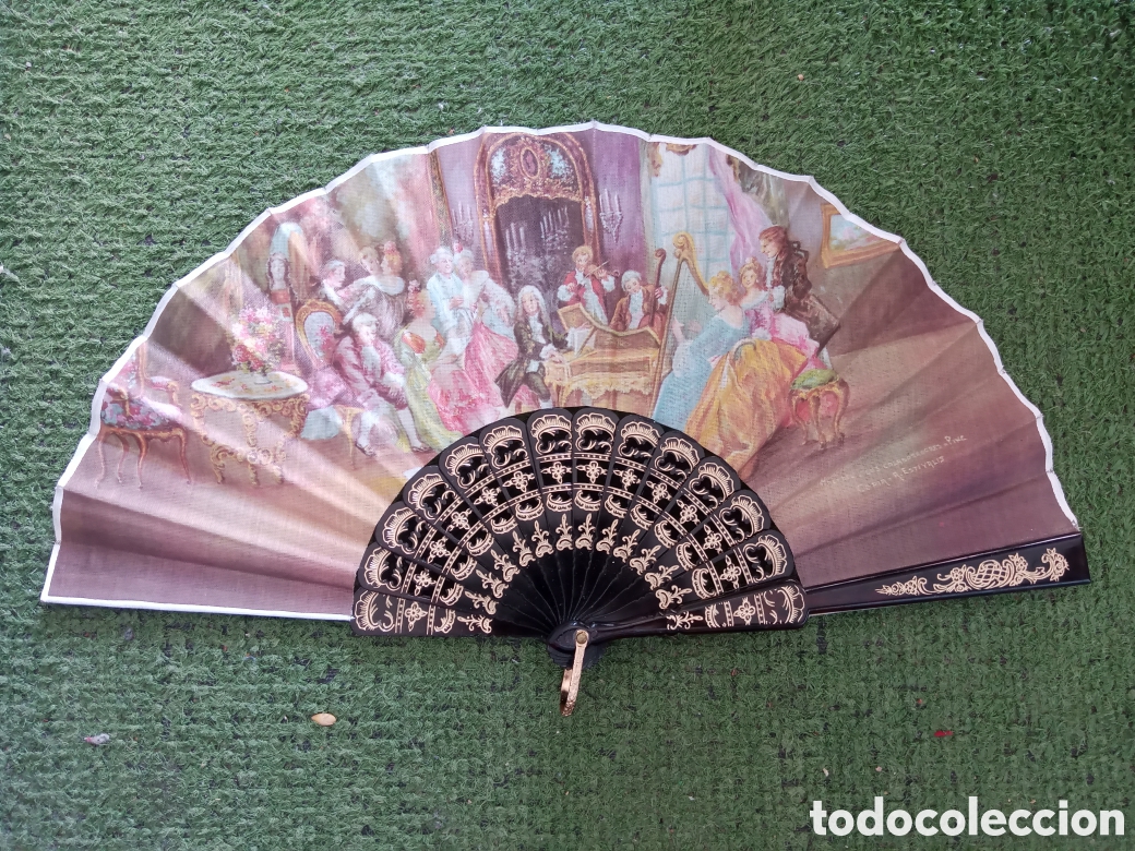 Coleccionismo: Abanico antiguo de tela - Foto 1