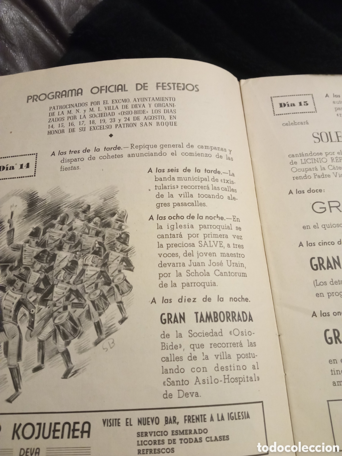 Coleccionismo: Programa Oficial de Festejos de DEVA de 1947 - Foto 3