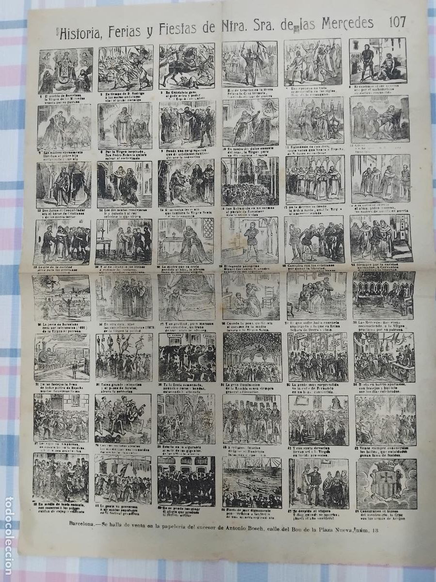 Coleccionismo: AUCA. HISTORIA, FERIAS Y FIESTAS DE NTRA. SRA DE LAS MERCEDES. 107. 32 X 45 CM.