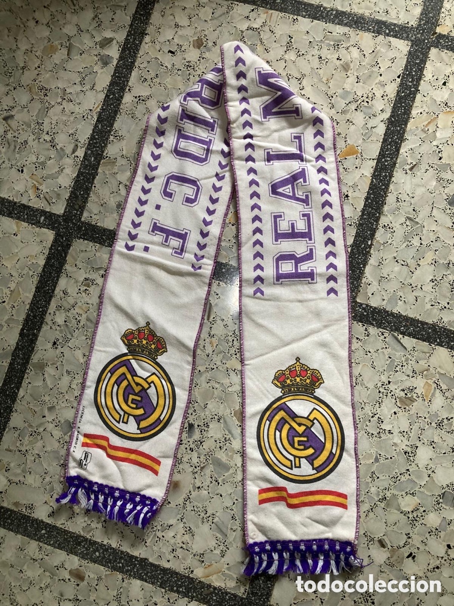 Coleccionismo: Antigua bufanda del Real Madrid - Foto 1