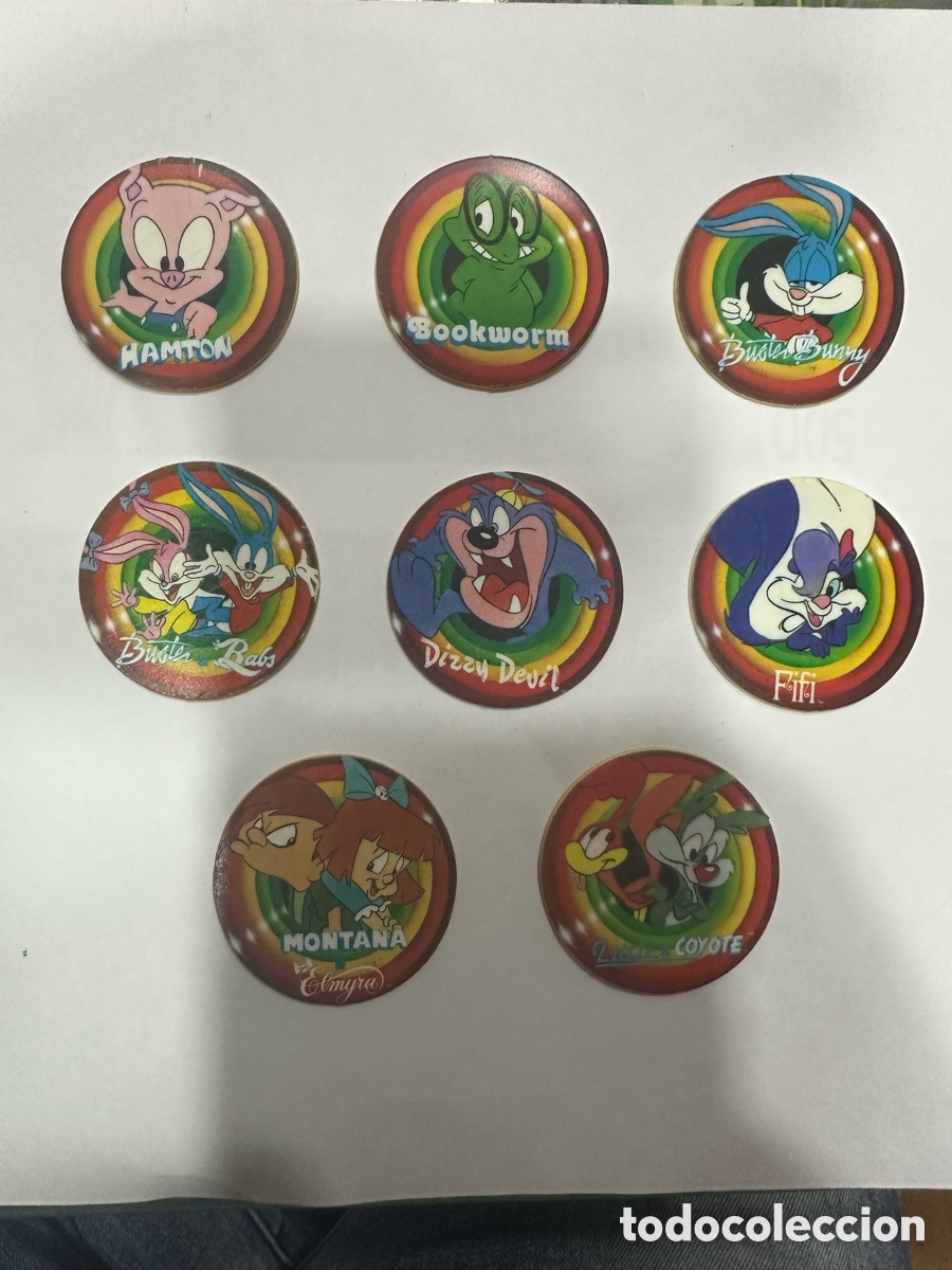 Coleccionismo: Lote 8 Tazos MegaTazo Tiny Toon - Foto 3