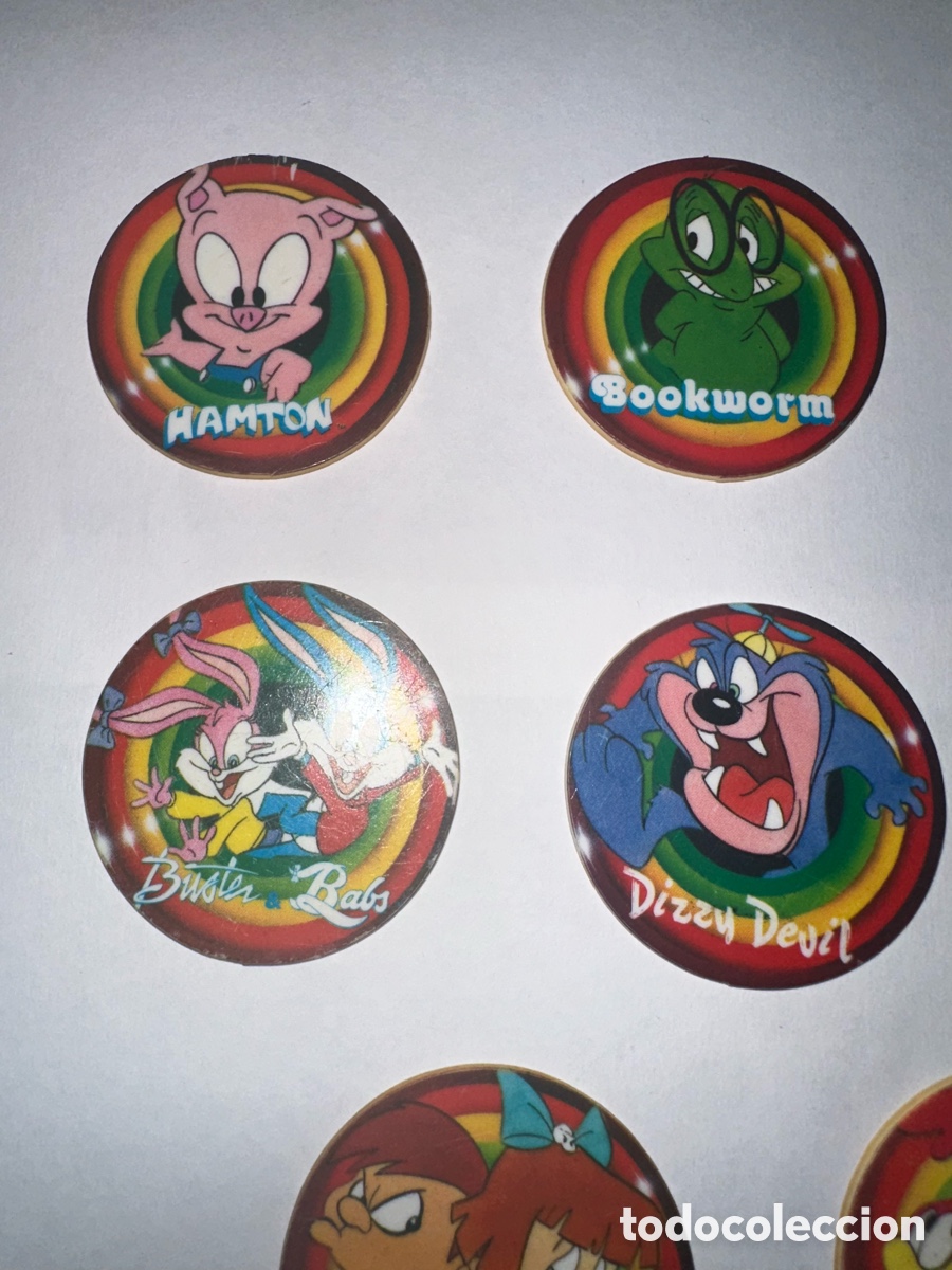 Coleccionismo: Lote 8 Tazos MegaTazo Tiny Toon - Foto 6
