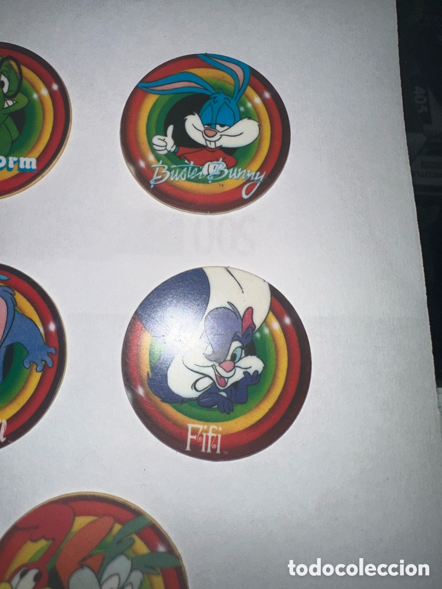 Coleccionismo: Lote 8 Tazos MegaTazo Tiny Toon - Foto 7