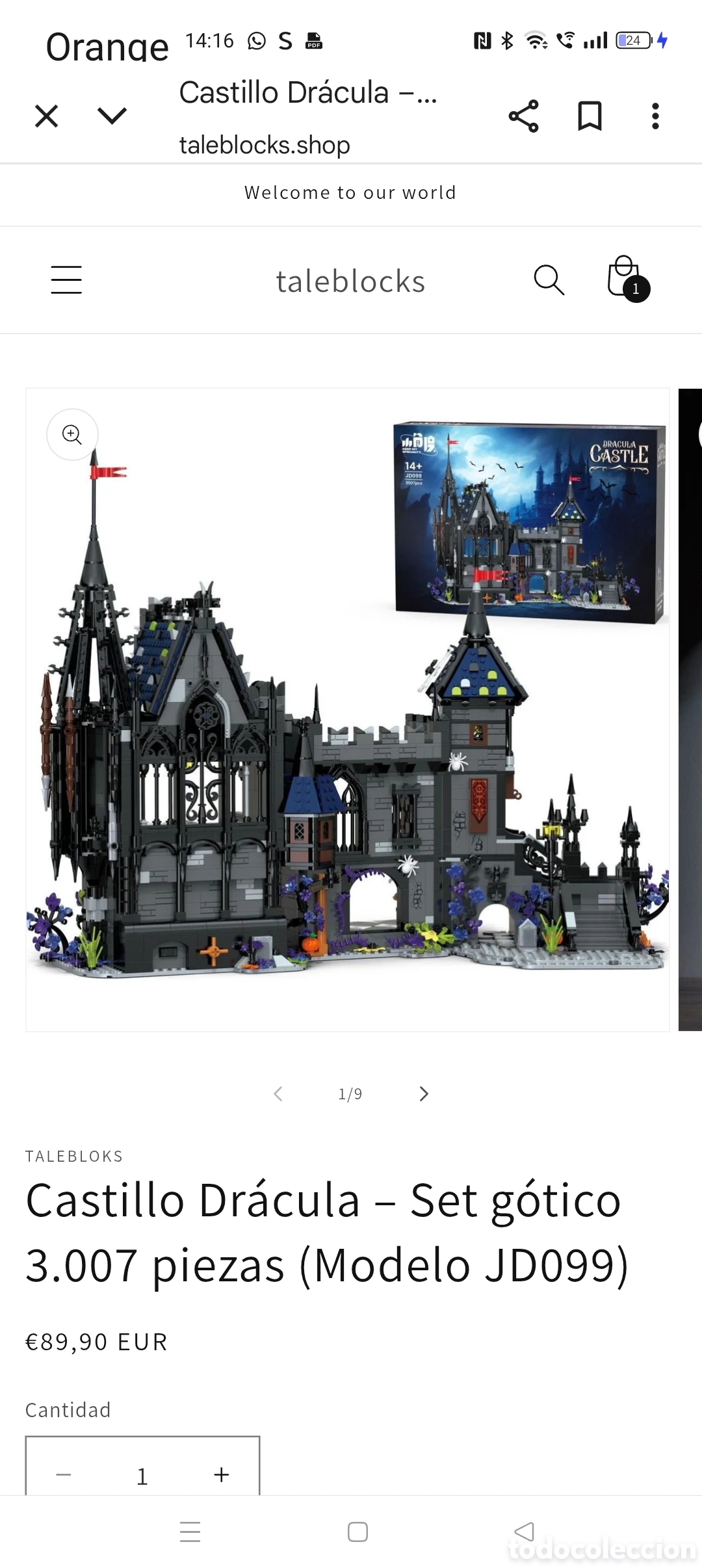Coleccionismo: Castillo Dr&aacute;cula. Juego construcci&oacute;n. - Foto 8