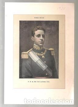 Collectionnisme: l&aacute;mina S M el Rey Don ALFONSO XIII , &uacute;ltima