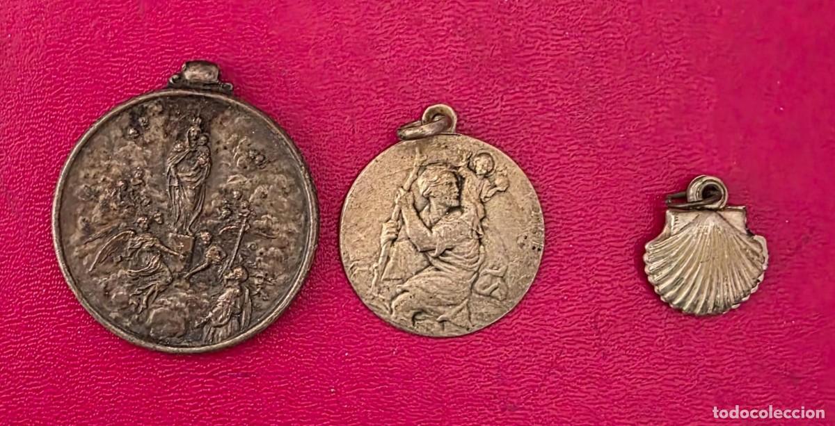 Collectionnisme: LOTE 3 MEDALLAS RELIGIOSAS