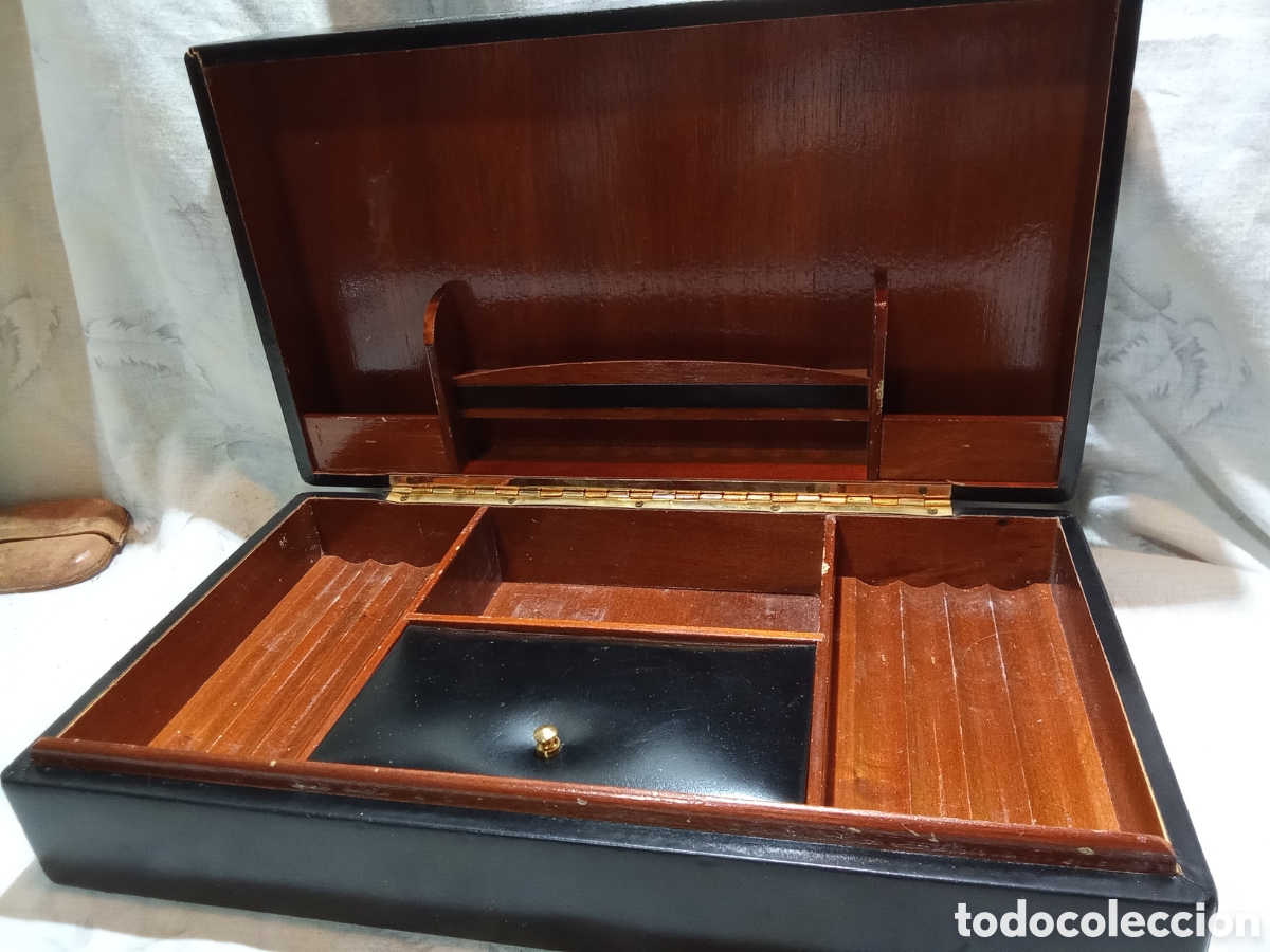 Coleccionismo: PRECIOSA TABAQUERA EN PIEL - Foto 1