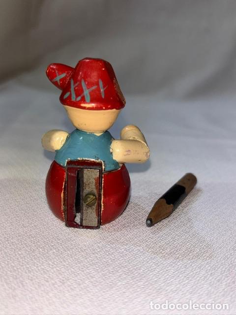 Coleccionismo: SACAPUNTAS FIGURA MADERA - Foto 2