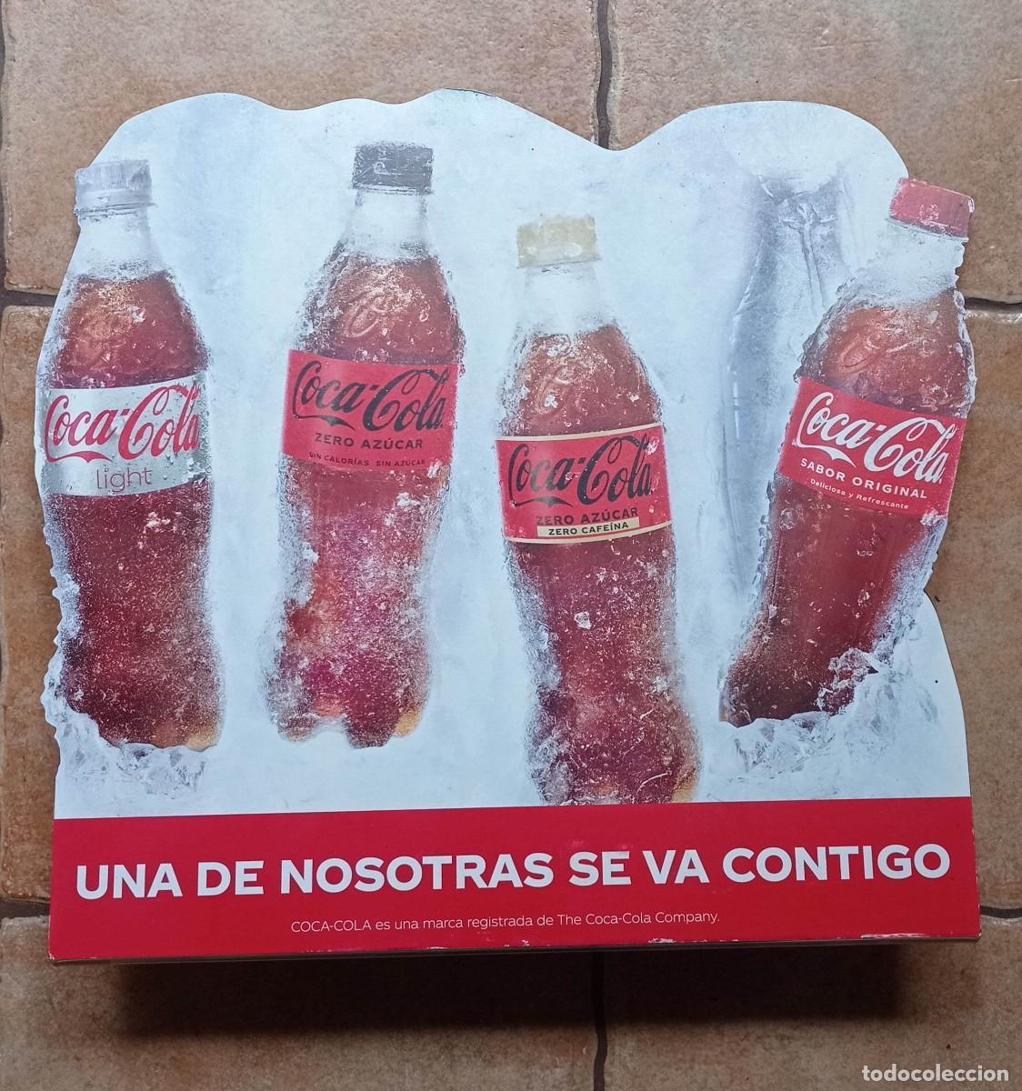 Coleccionismo: EXPOSITOR DE COCA COLA DE METACRILATO -UNA DE NOSOTRAS SE VA CONTIGO-