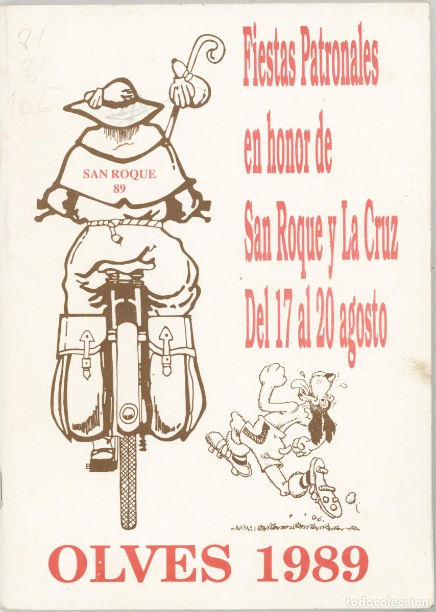 Coleccionismo: Programa fiestas Olves (Zaragozal) 1989 . - Foto 1