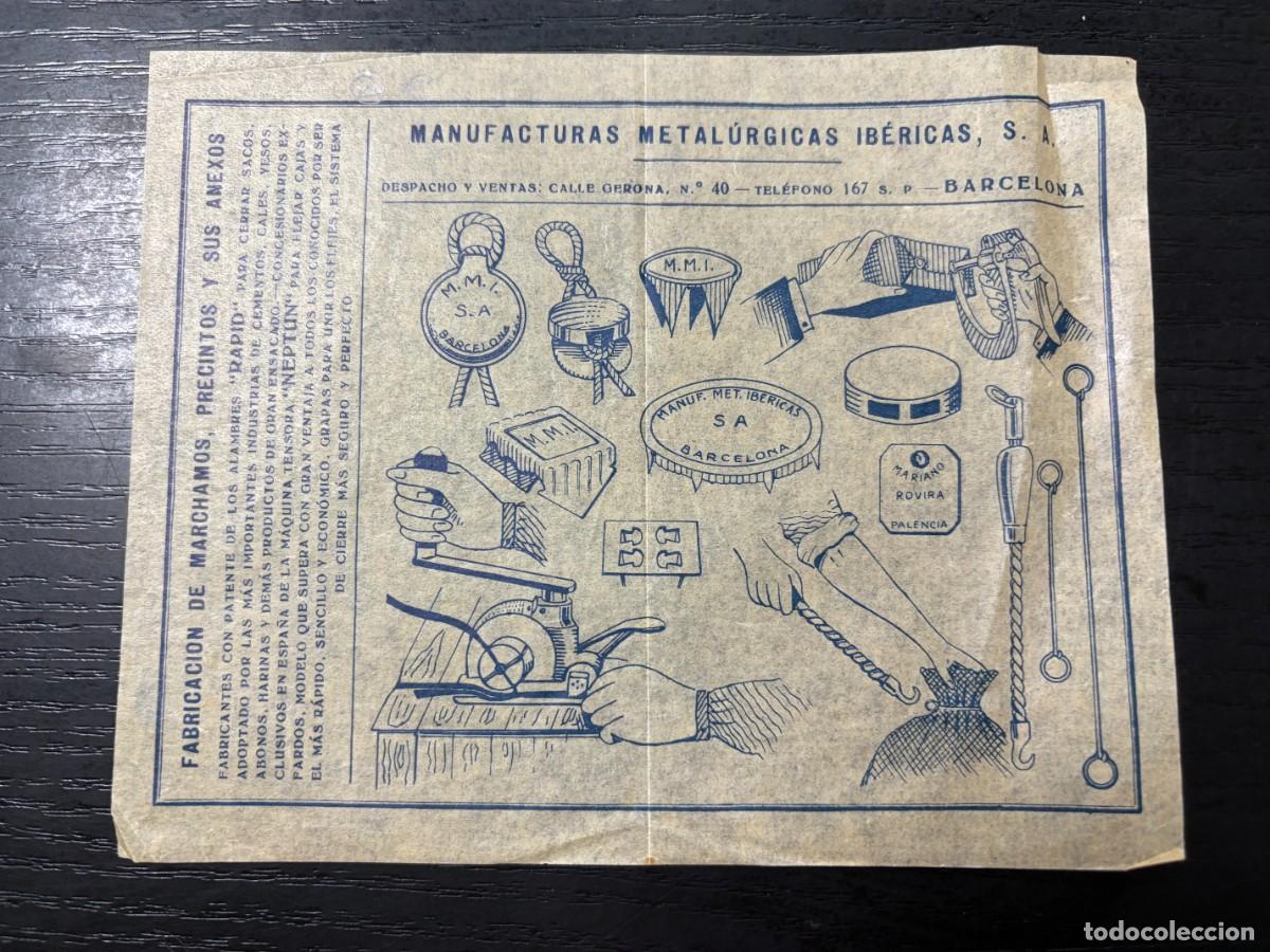 Collezionismo: FOLLETO MANUFACTURAS METALURGICAS IBERICAS - CARRER GIRONA 40 - BARCELONA