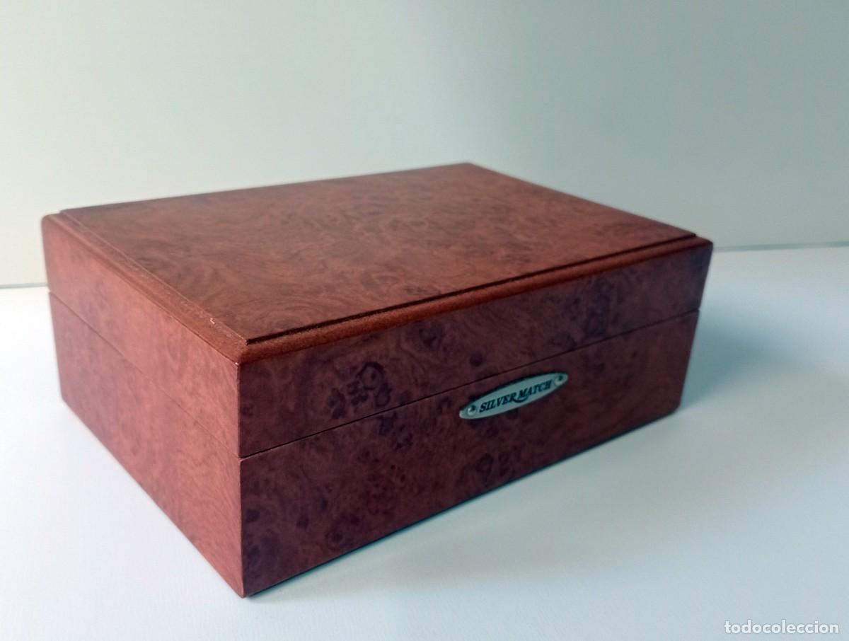 Coleccionismo: CAJA DE TABACO MARCA SILVER MATCH (EN MADERA) - Foto 1