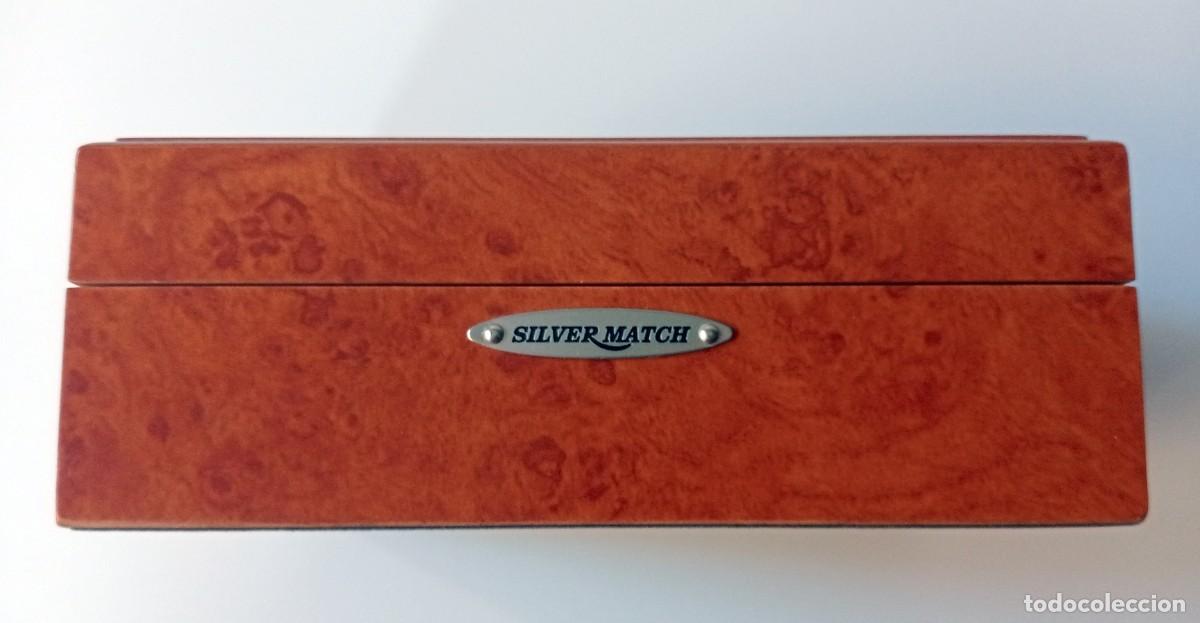 Coleccionismo: CAJA DE TABACO MARCA SILVER MATCH (EN MADERA) - Foto 2
