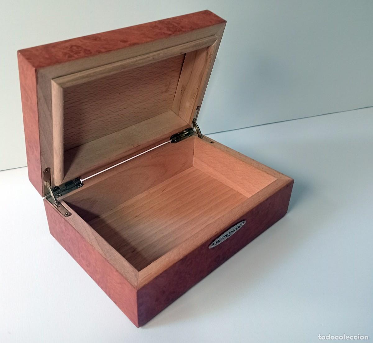 Coleccionismo: CAJA DE TABACO MARCA SILVER MATCH (EN MADERA) - Foto 3
