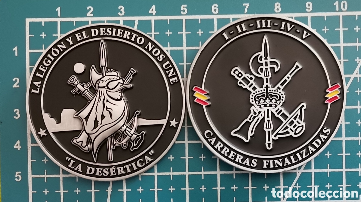 Coleccionismo: Moneda Legi&oacute;n Espa&ntilde;ola La Des&eacute;rtica, en su caja de presentaci&oacute;n