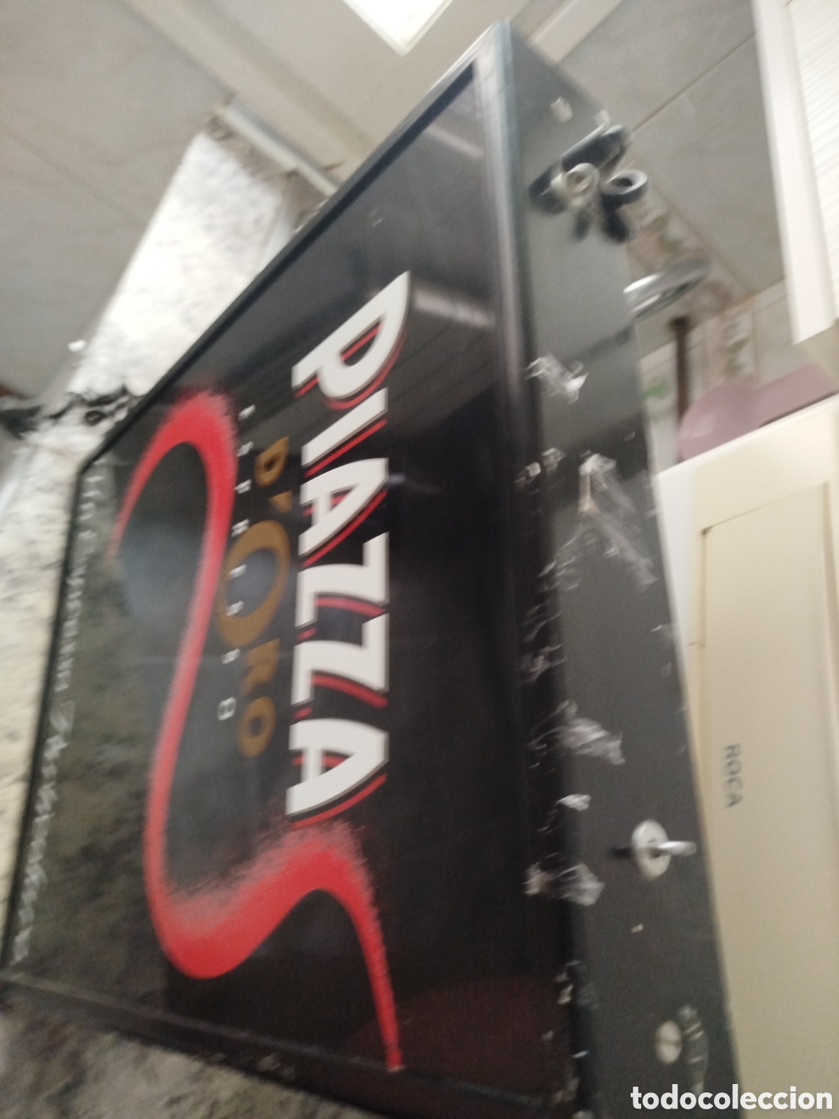 Coleccionismo: Cartel luminario espresso - Foto 2