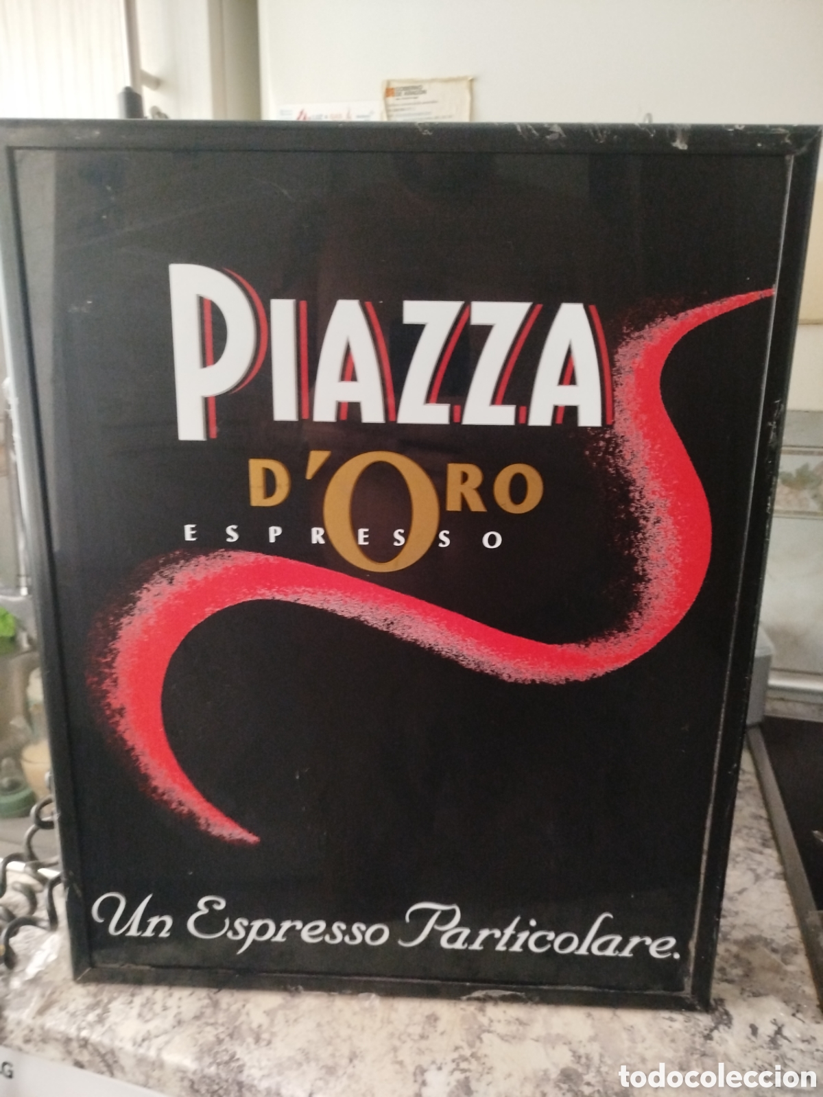 Coleccionismo: Cartel luminario espresso - Foto 1
