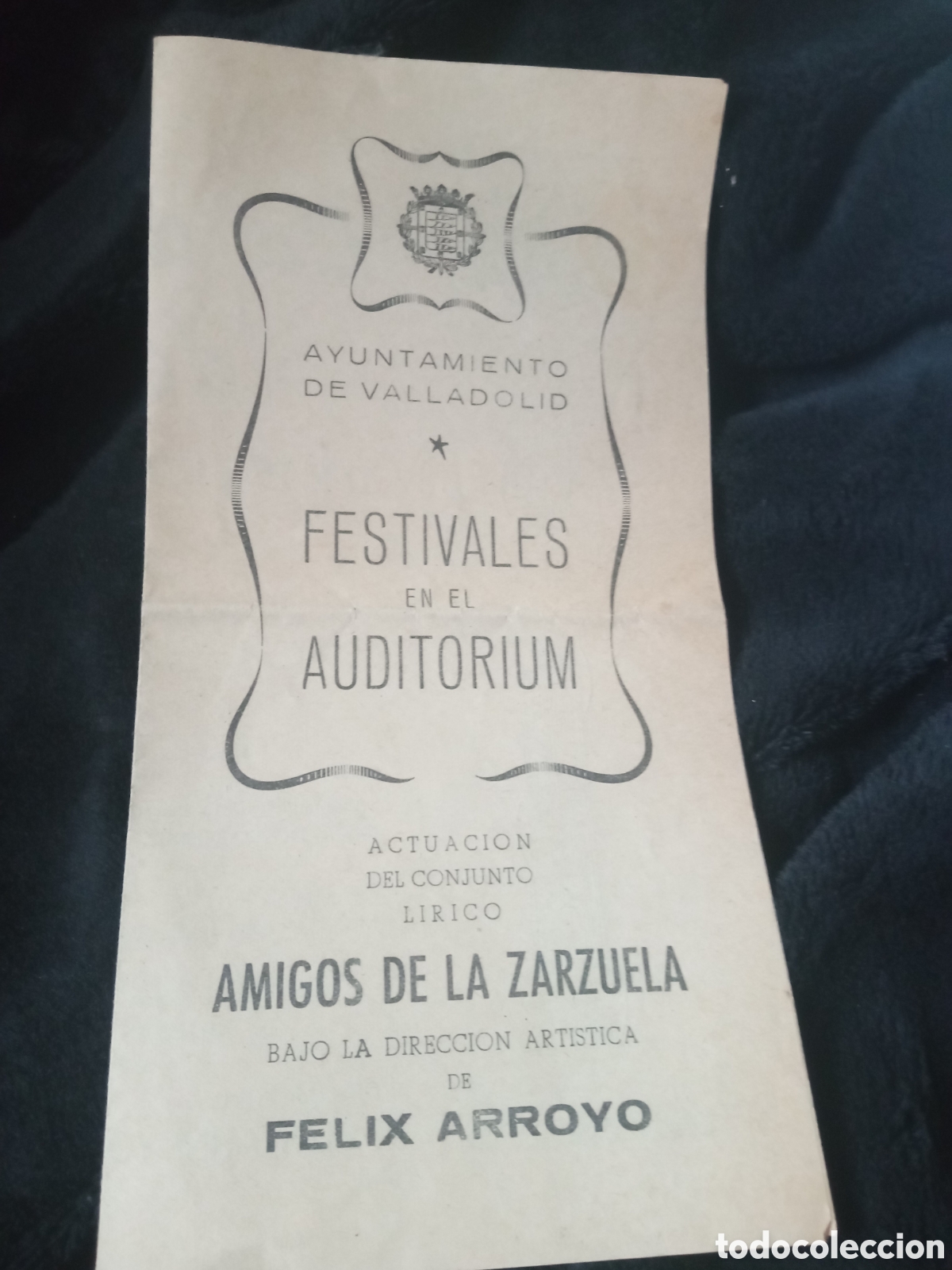 Collezionismo: Antiguo programa, Ayuntamiento de Valladolid, Festivales en el Auditorium,
