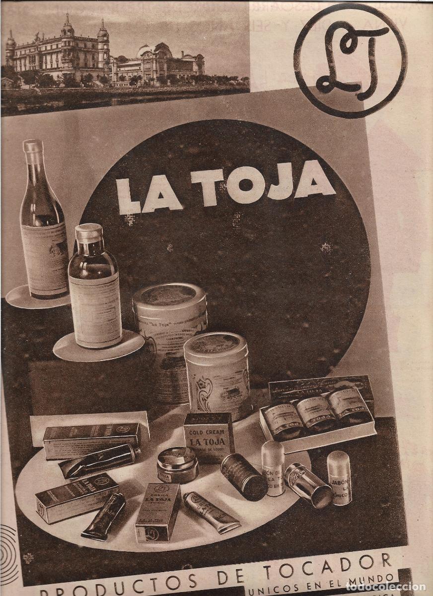 Coleccionismo: A&Ntilde;O 1932 RECORTE PRENSA PUBLICIDAD PRODUCTOS DE TOCADOR LA TOJA JABON CREMA DENTIFRICO SALES