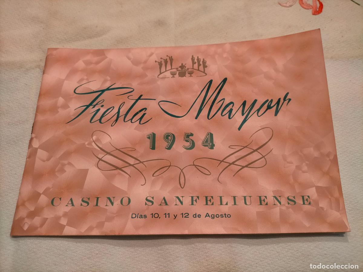 Collezionismo: Fiesta Mayor 1954 casino sanfeliuense festa major programa