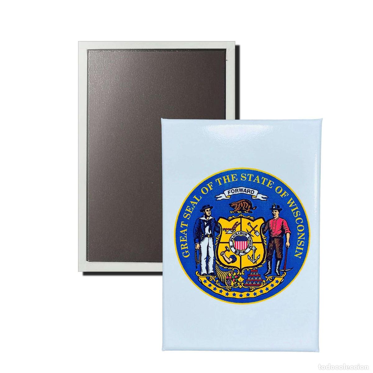 Sammeln: Im&aacute;n Vertical - Escudo Estado Wisconsin - USA