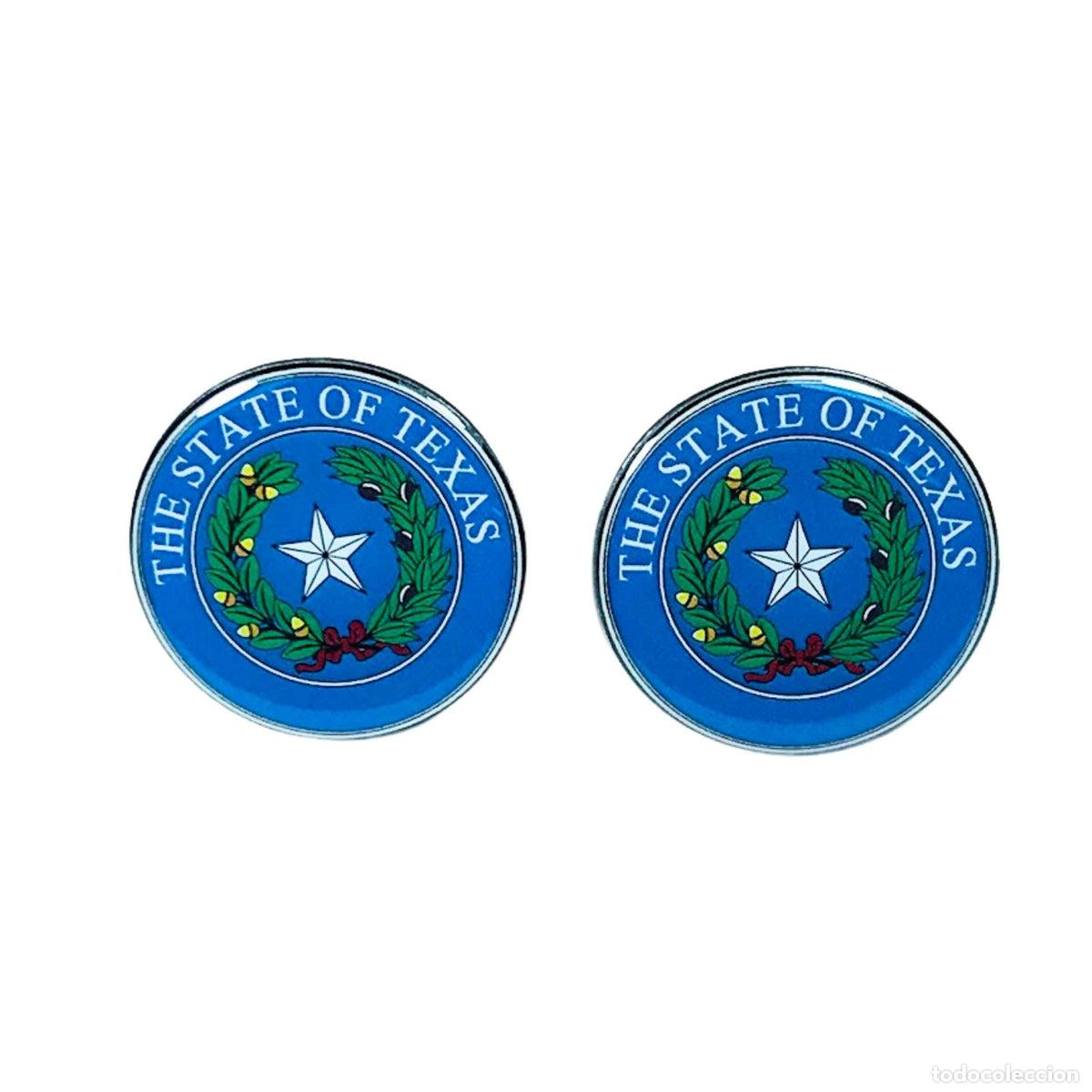 Coleccionismo: Gemelos - Escudo Estado Texas - USA