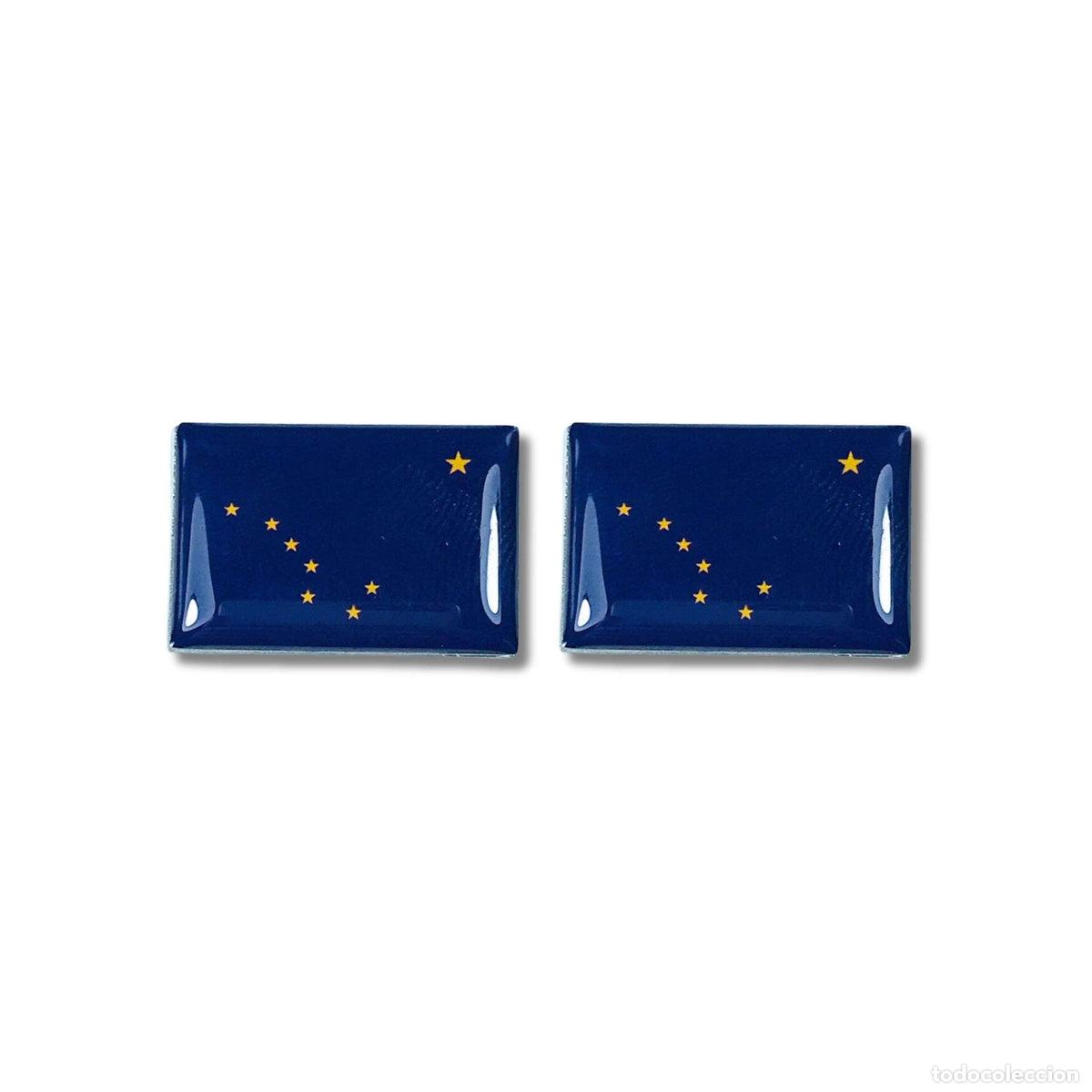 Coleccionismo: Gemelos - Bandera Estado - Alabama - USA