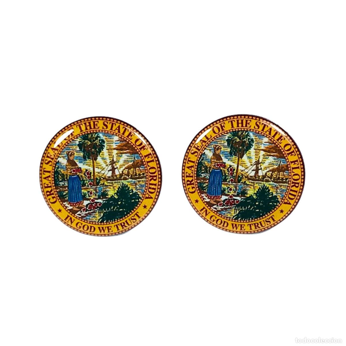Coleccionismo: Gemelos - Escudo Estado Florida - USA