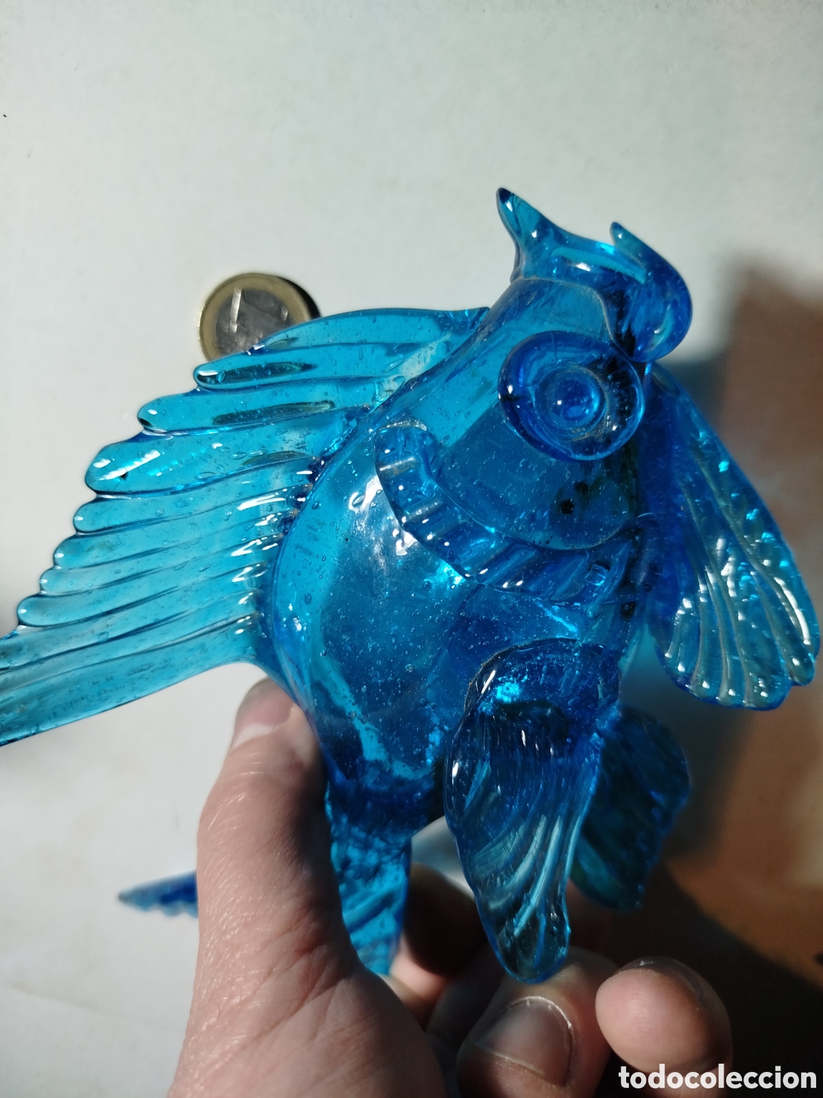 Coleccionismo: Pez de cristal pieza retro - Foto 1