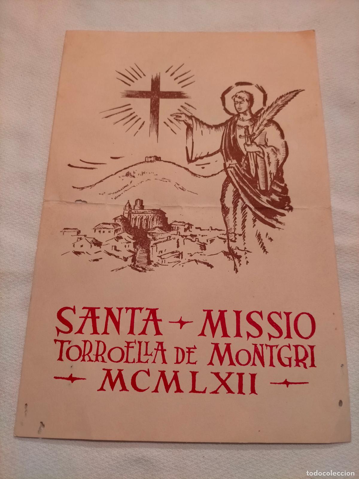 Coleccionismo: Santa Missi&oacute; Torroella de Montgr&iacute; MCMLXII 1962 Josep Garrido