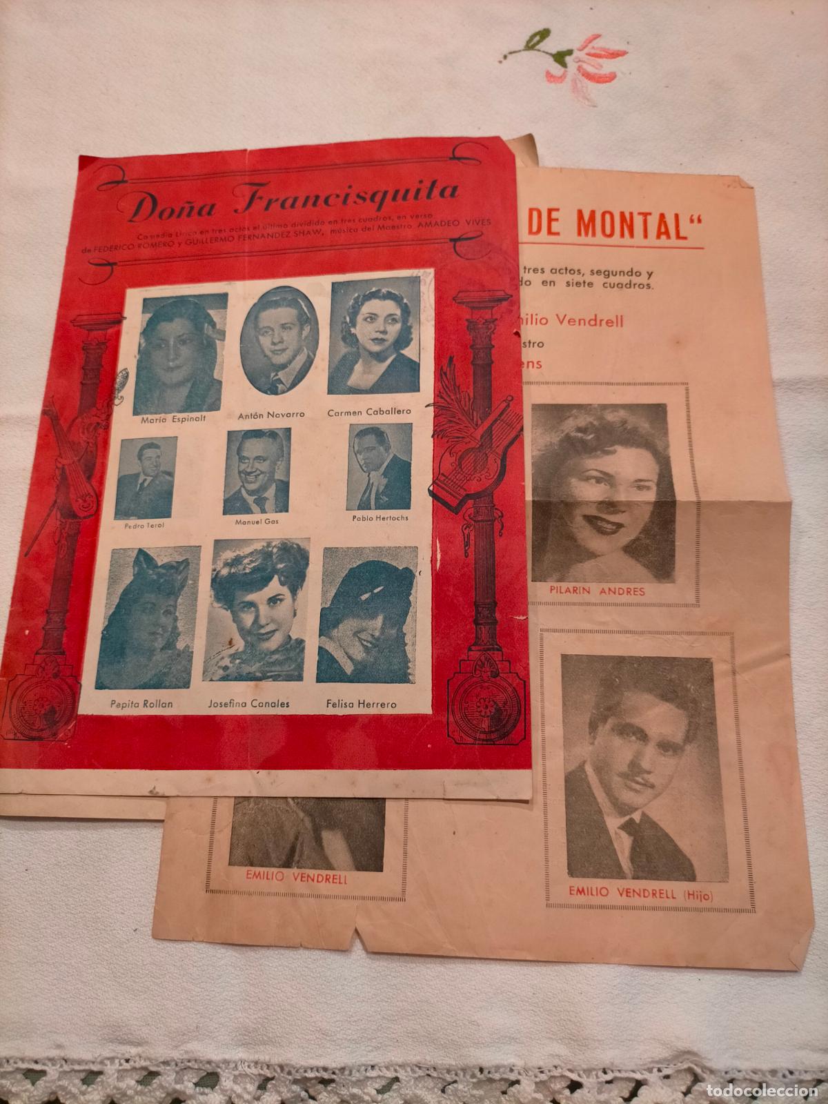 Coleccionismo: Do&ntilde;a Francisquita, el duque de Montal comedia teatro apolo 1923 programa