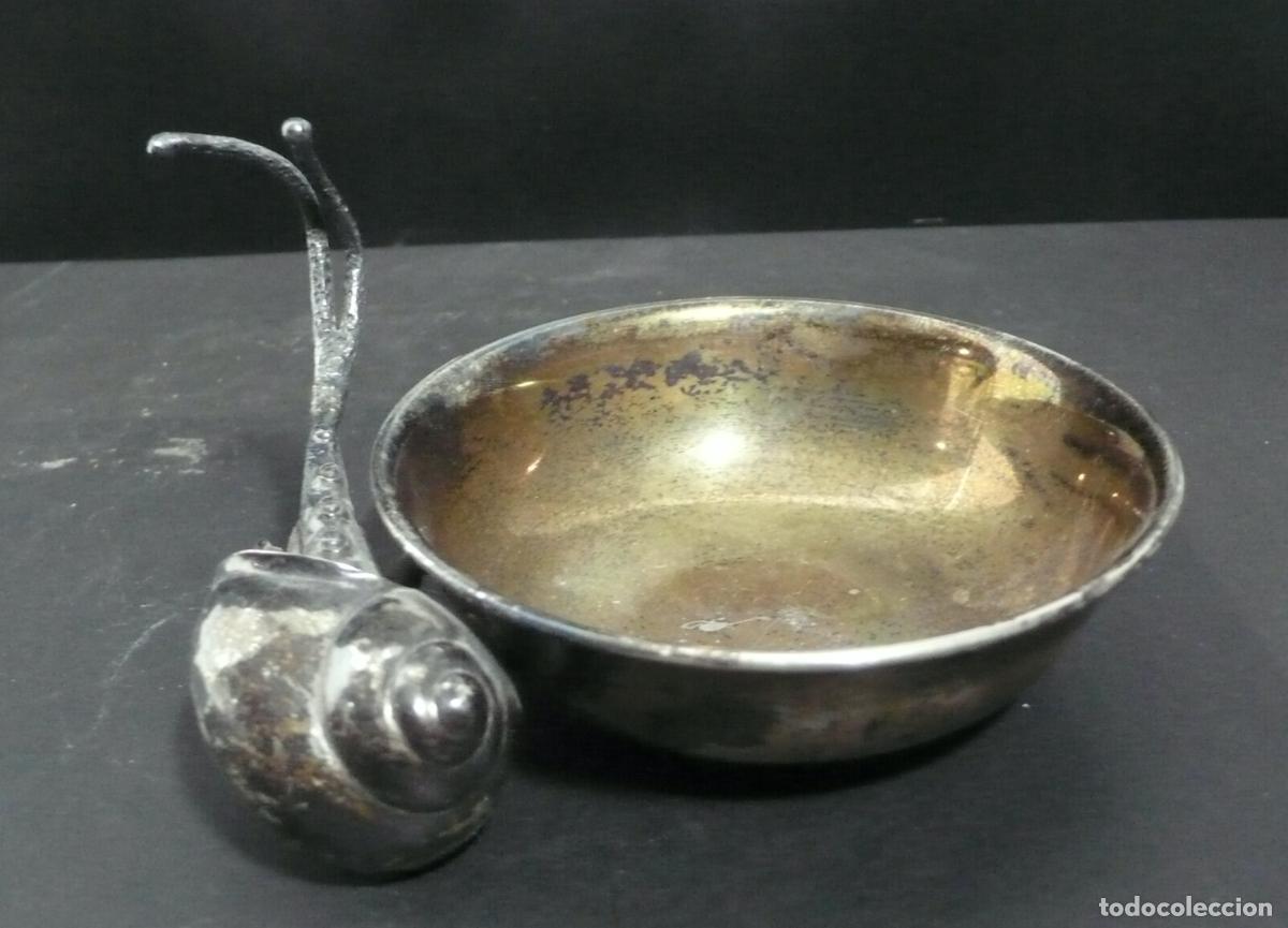 Coleccionismo: PEQUE&Ntilde;O PLATILLO DE METAL - Foto 4