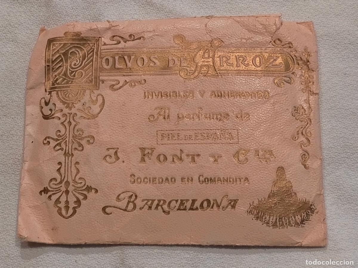 Coleccionismo: Sobre de polvos de arroz invisibles perfume piel de espa&ntilde;a J Font y Cia comandita Barcelona Nilvs