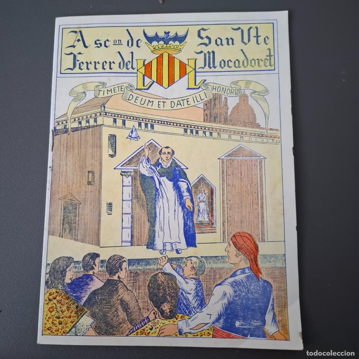 Coleccionismo: Programa Asociaci&oacute;n San Vte Ferrer del mocadoret - 1953 - Foto 1