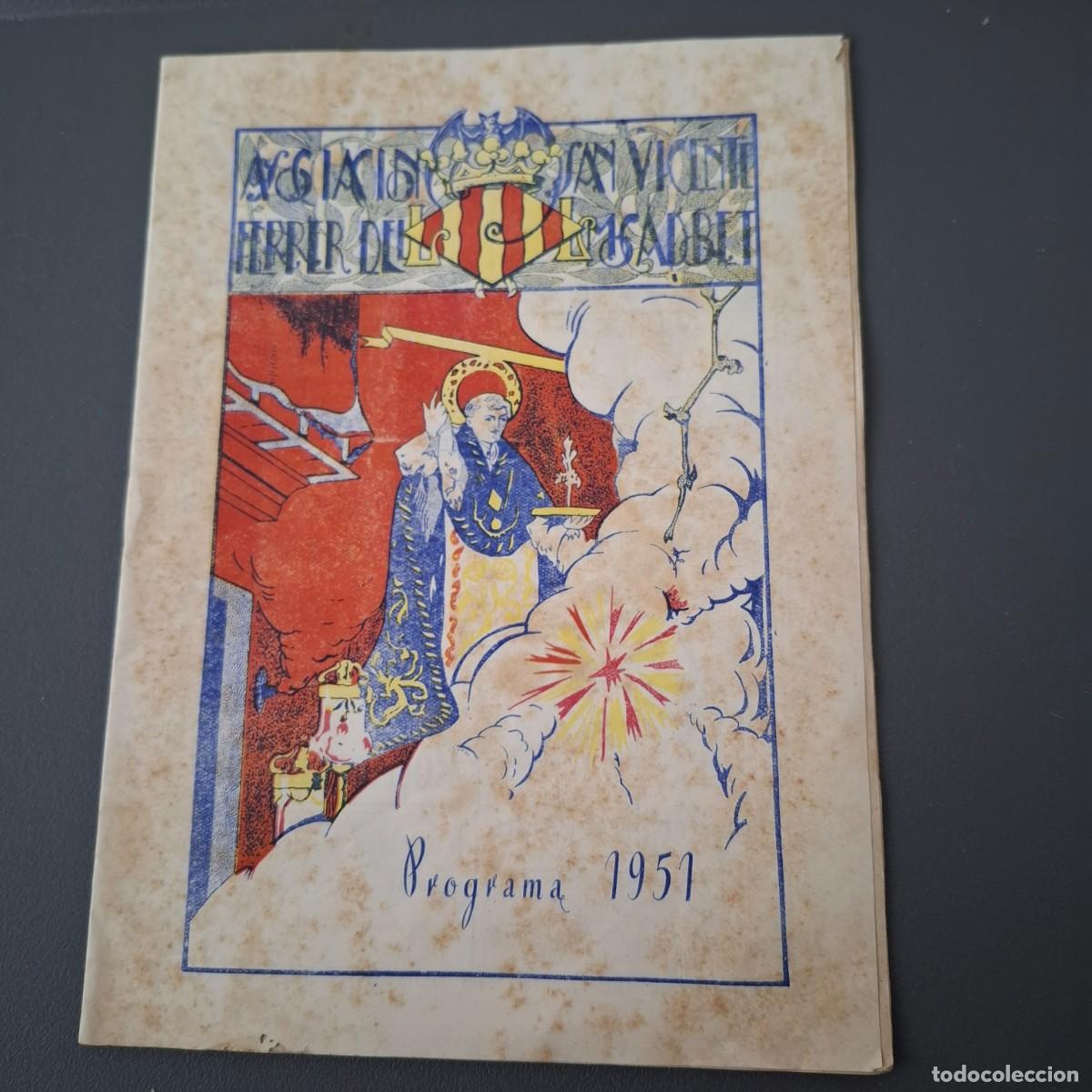 Coleccionismo: Programa - San Vicente Ferrer del mocadoret - 1952 - Foto 1