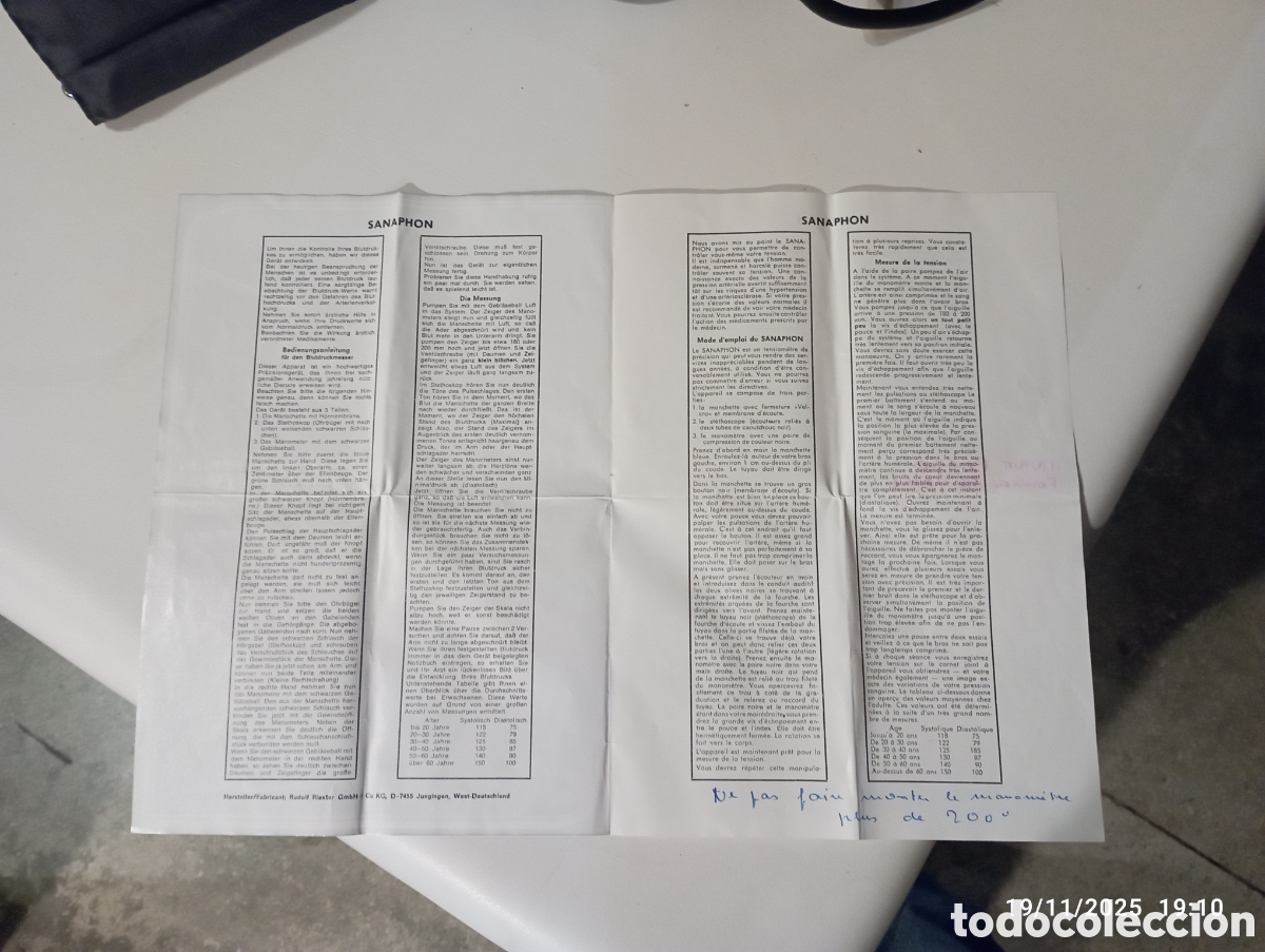 Coleccionismo: Tensi&oacute;metro antiguo completo - Foto 5