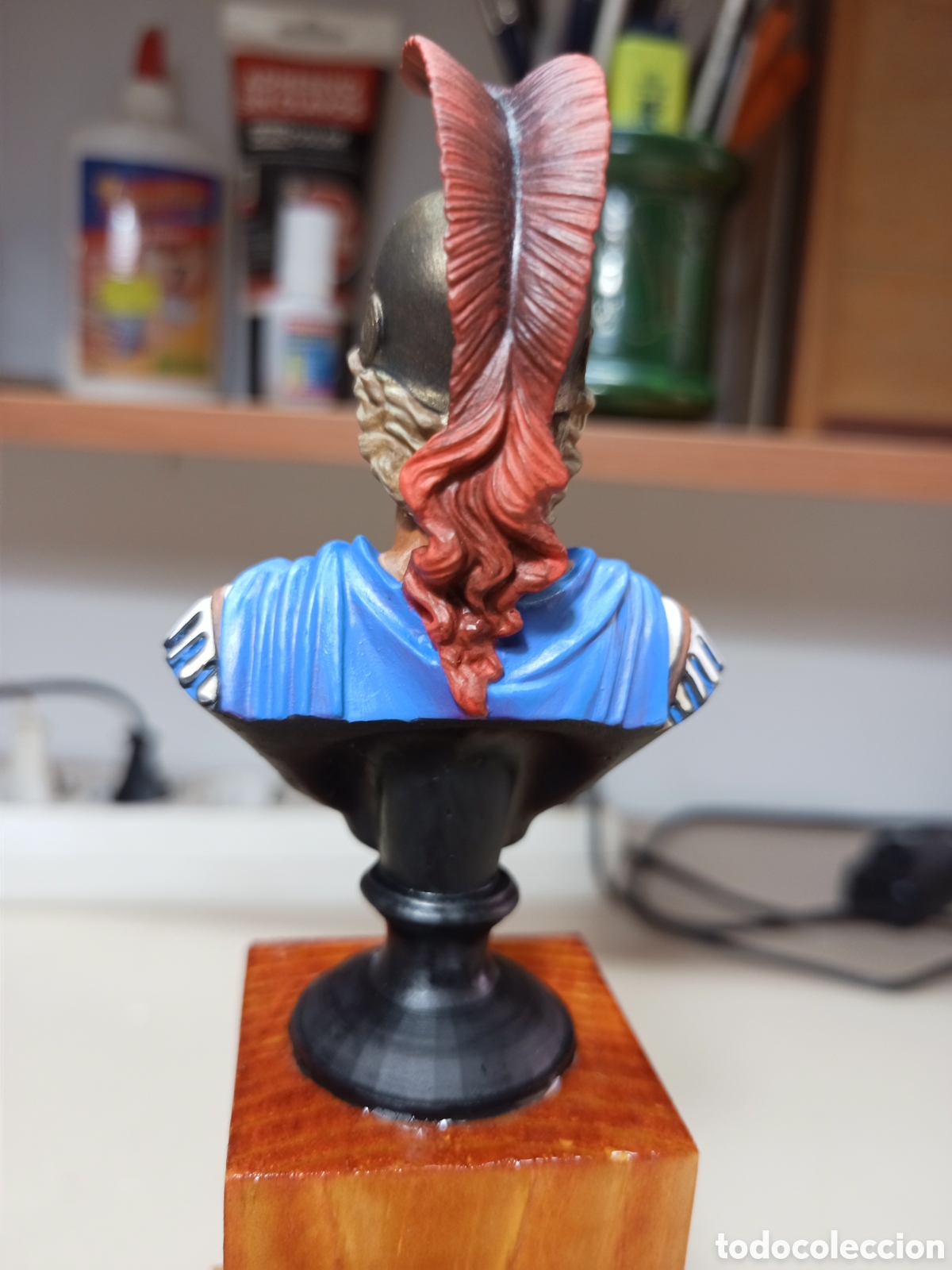 Coleccionismo: Busto de Alejandro magno pintado a mano - Foto 7