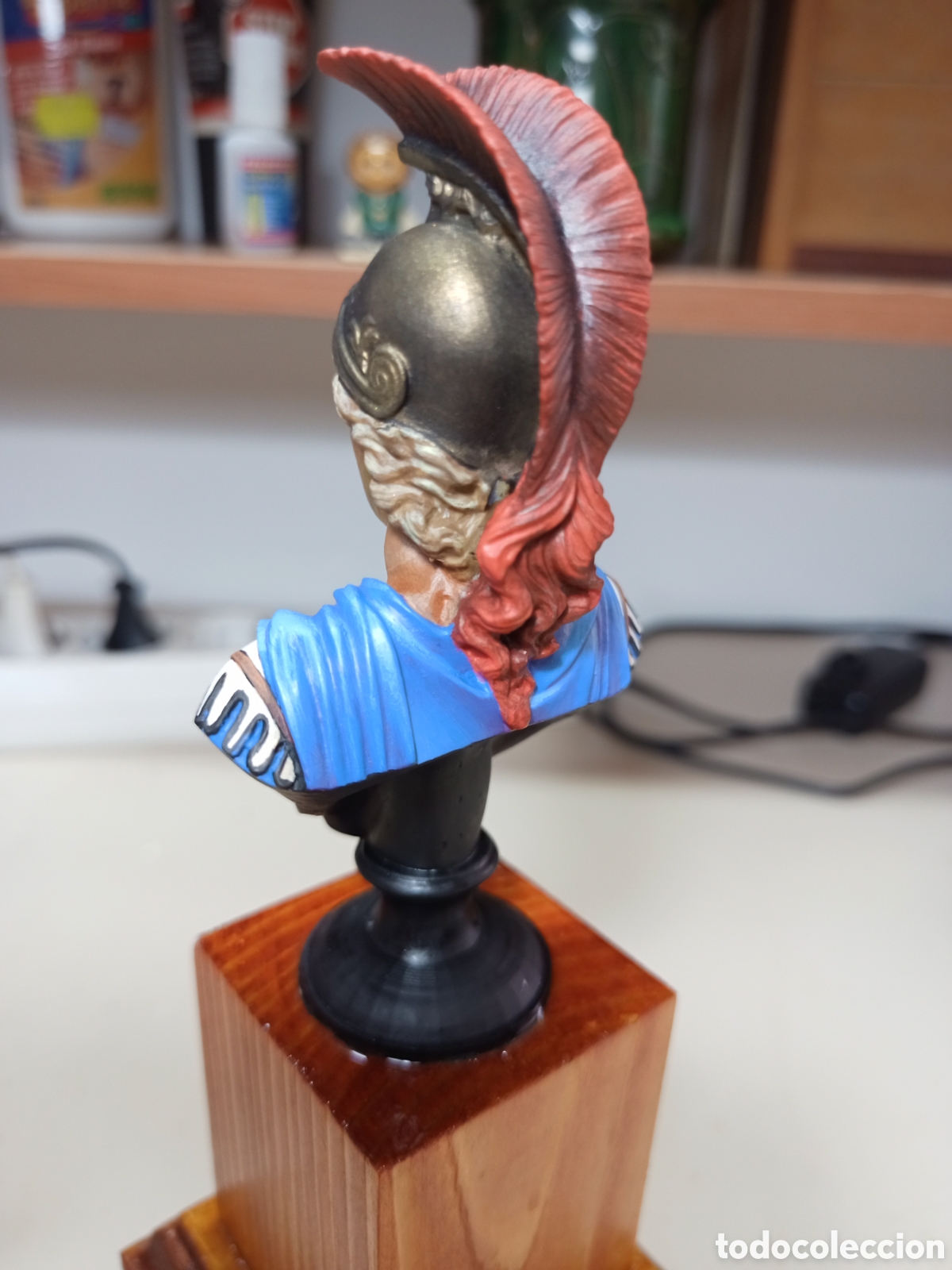 Coleccionismo: Busto de Alejandro magno pintado a mano - Foto 8